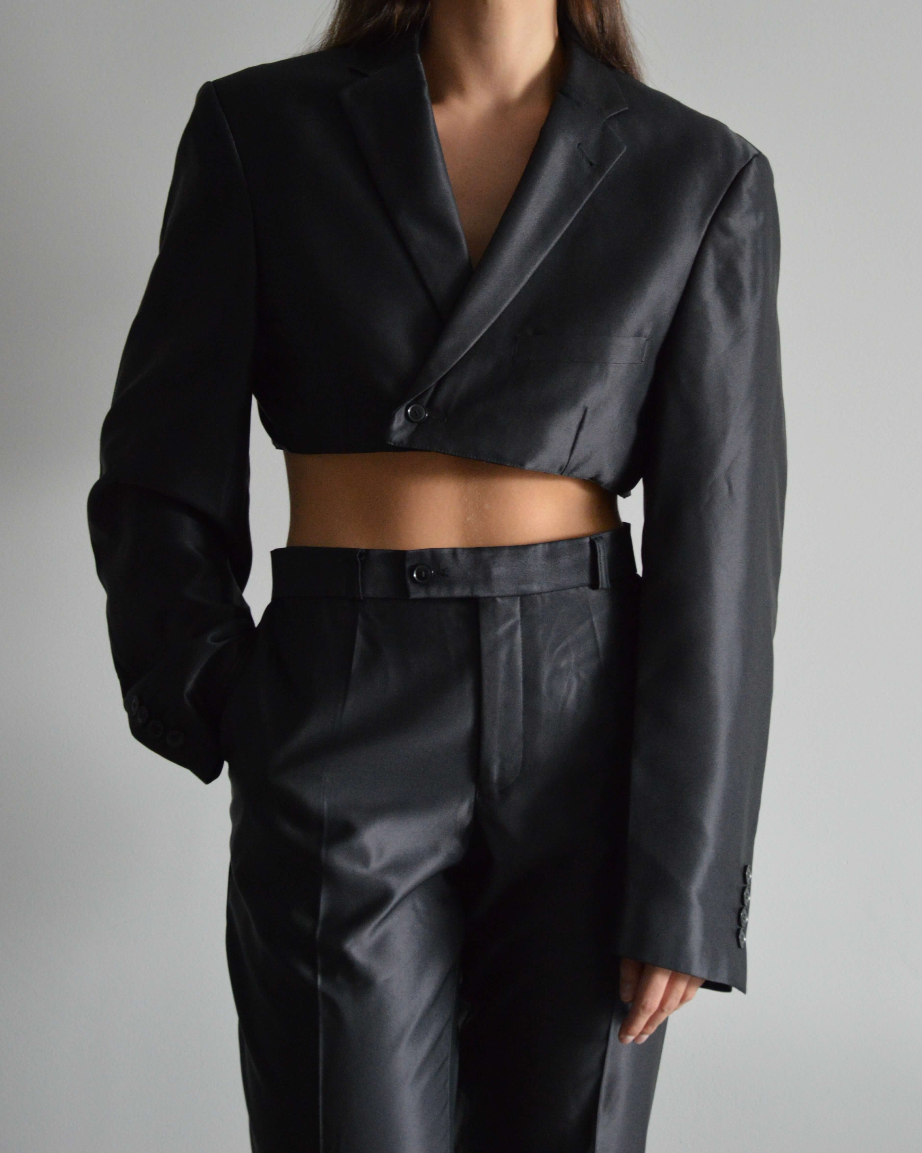 Ensemble veste et pantalon végan - Noir smoking (XS/S)