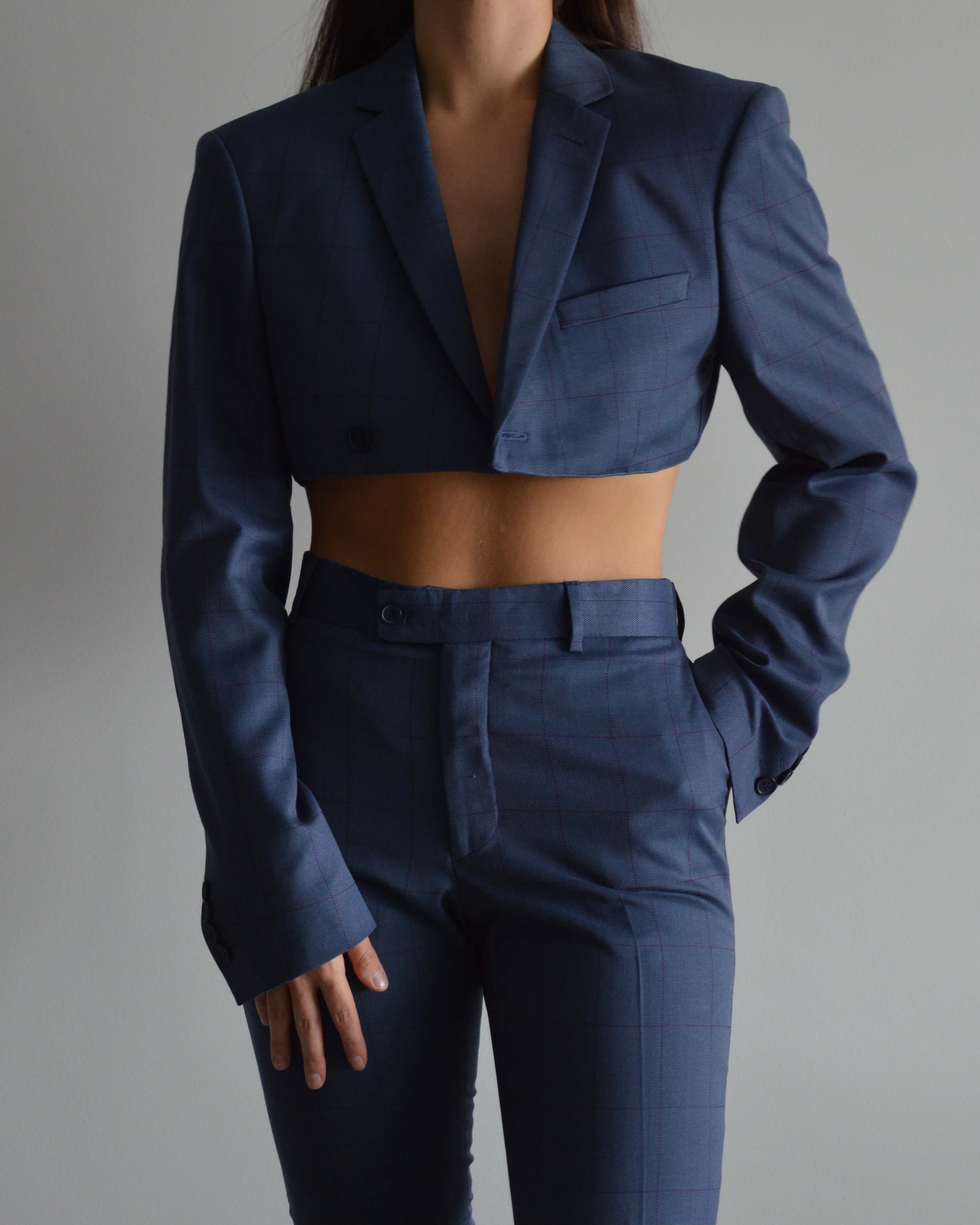 Ensemble veste et pantalon - Bleu clair (XS/S)
