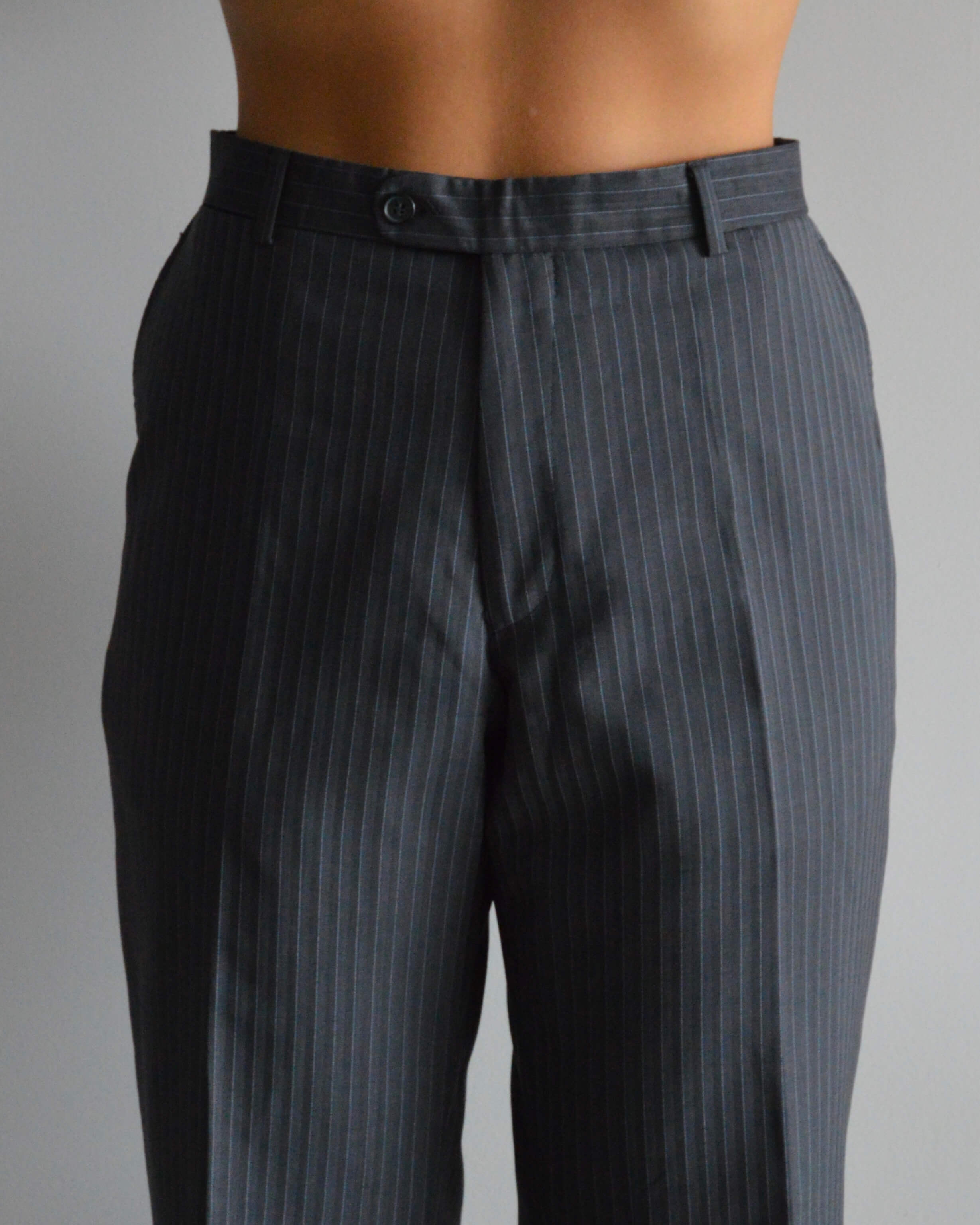 Suit - Gray Blue Lines (S/M)