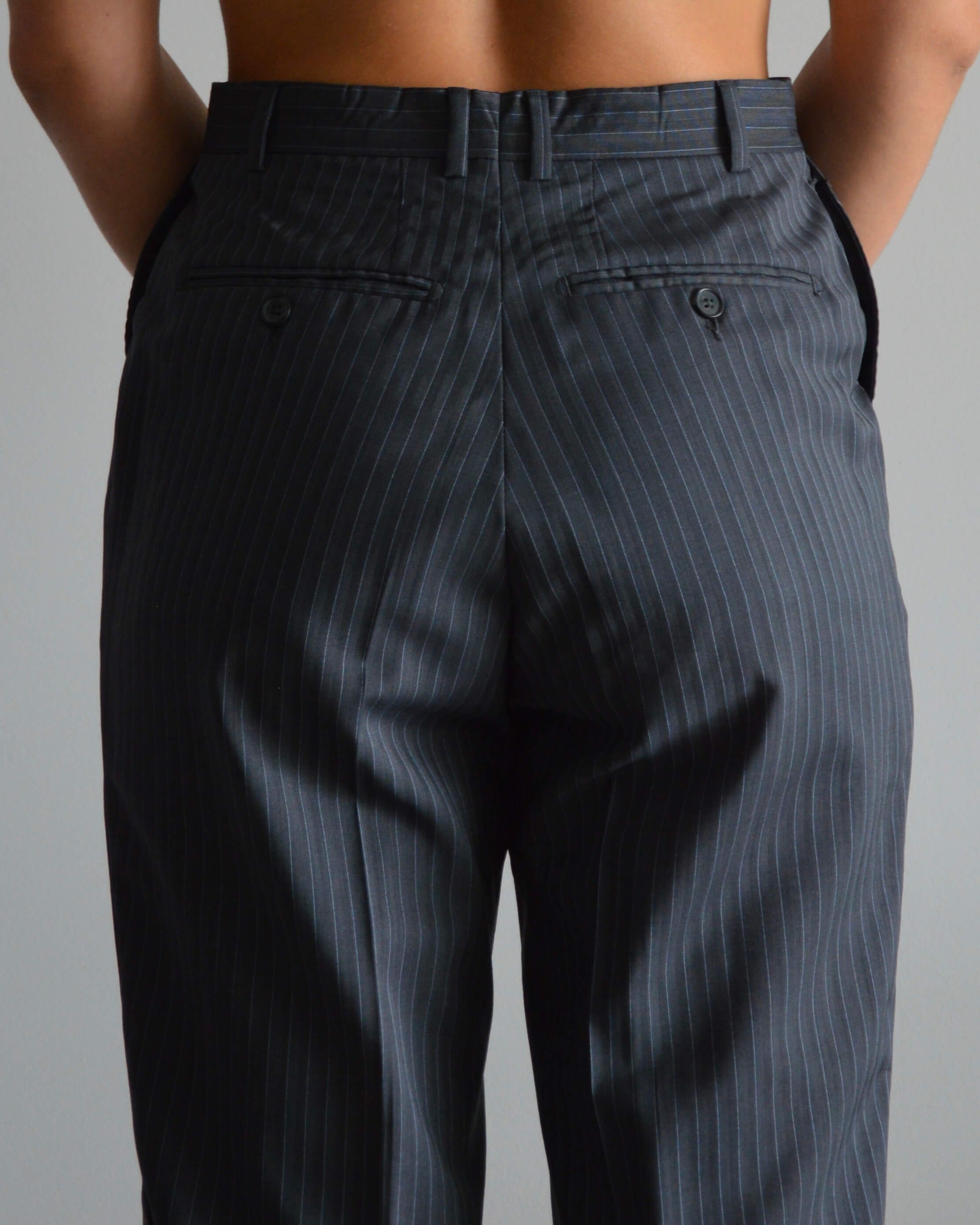 Suit - Gray Blue Lines (S/M)