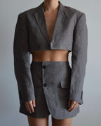 Vegan Blaset - Linen Aubergine (S/M)
