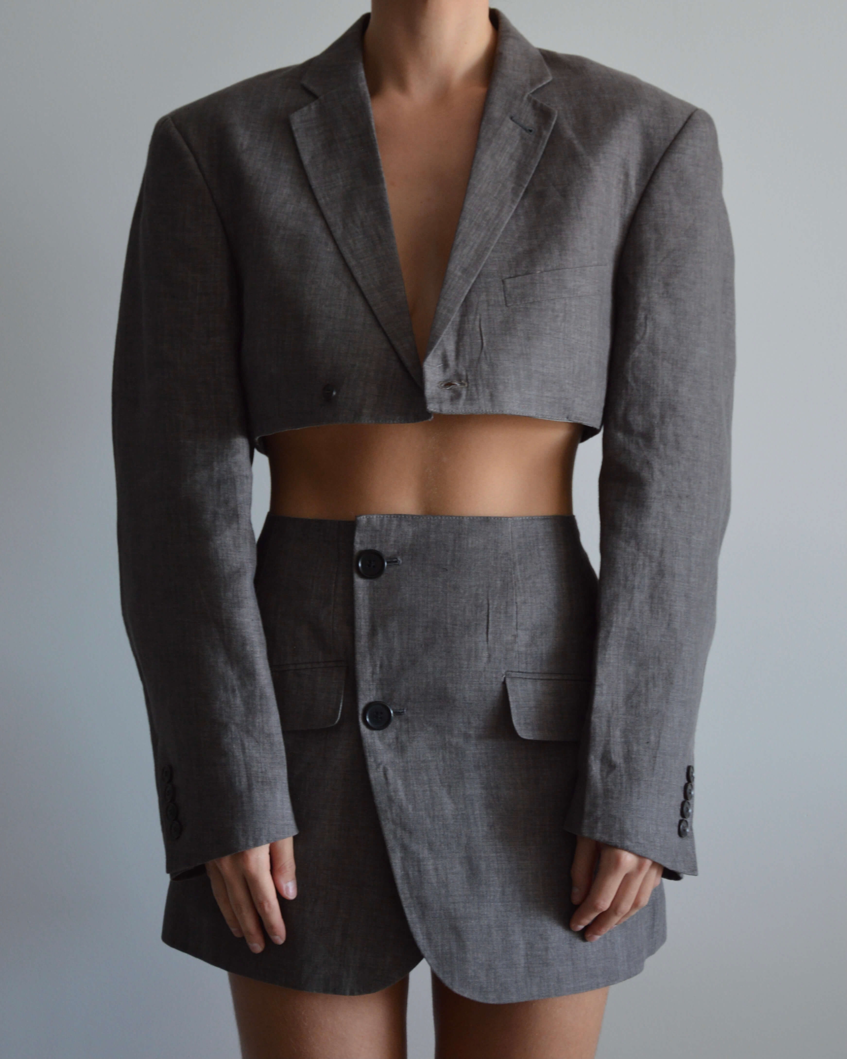 Vegan Blaset - Linen Aubergine (S/M)