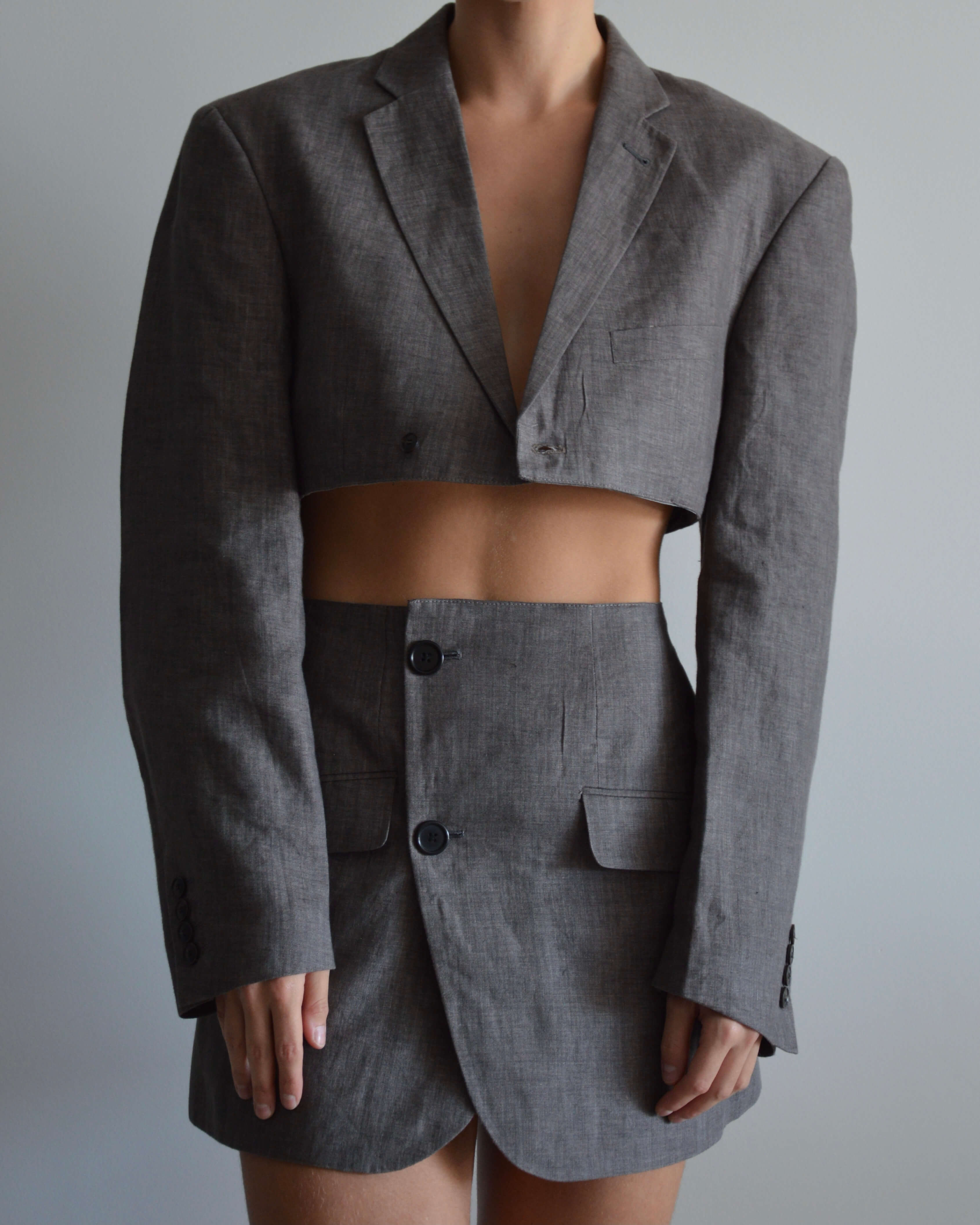 Vegan Blaset - Linen Aubergine (S/M)