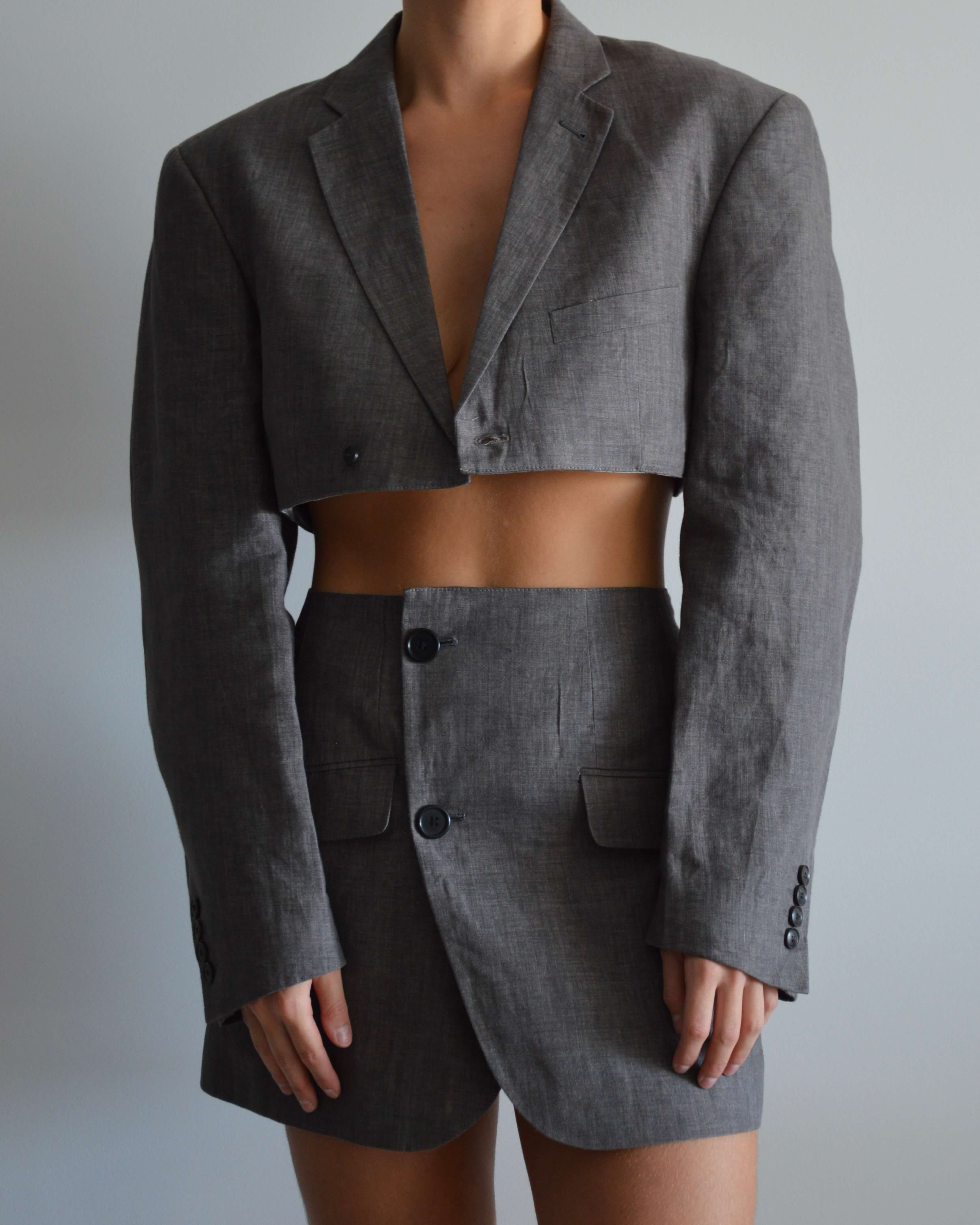 Vegan Blaset - Linen Aubergine (S/M)