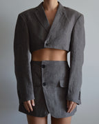 Vegan Blaset - Linen Aubergine (S/M)