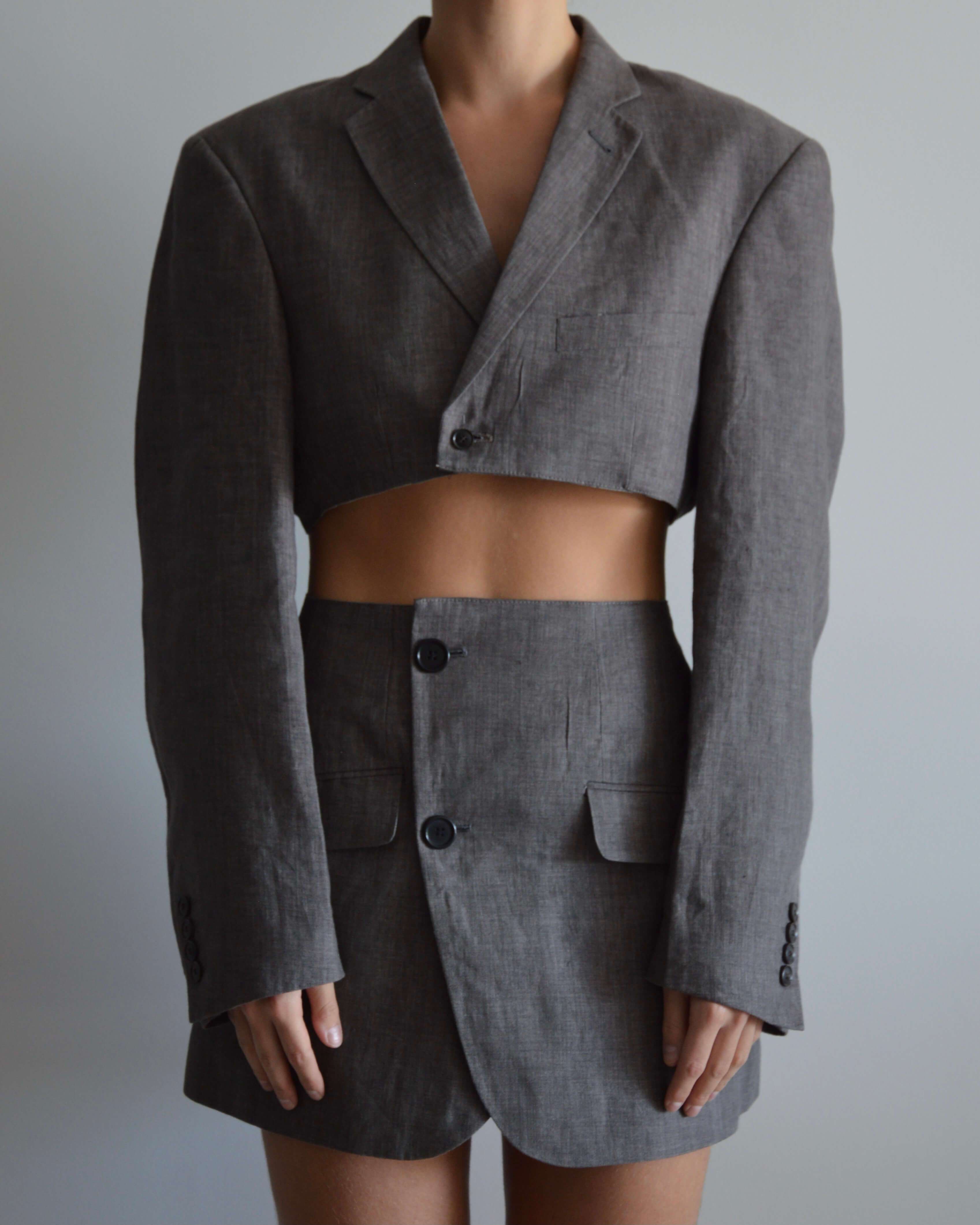 Vegan Blaset - Linen Aubergine (S/M)