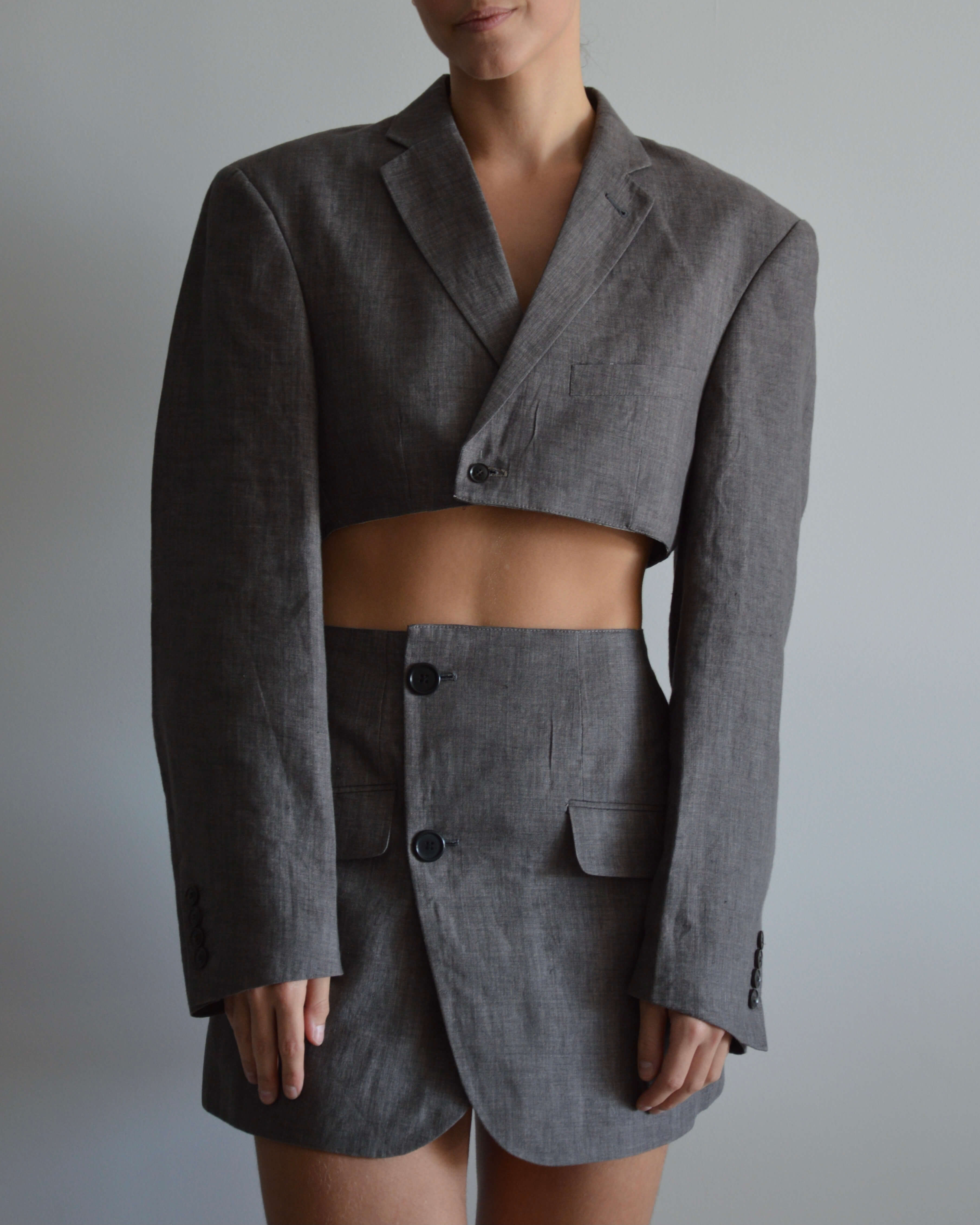 Vegan Blaset - Linen Aubergine (S/M)