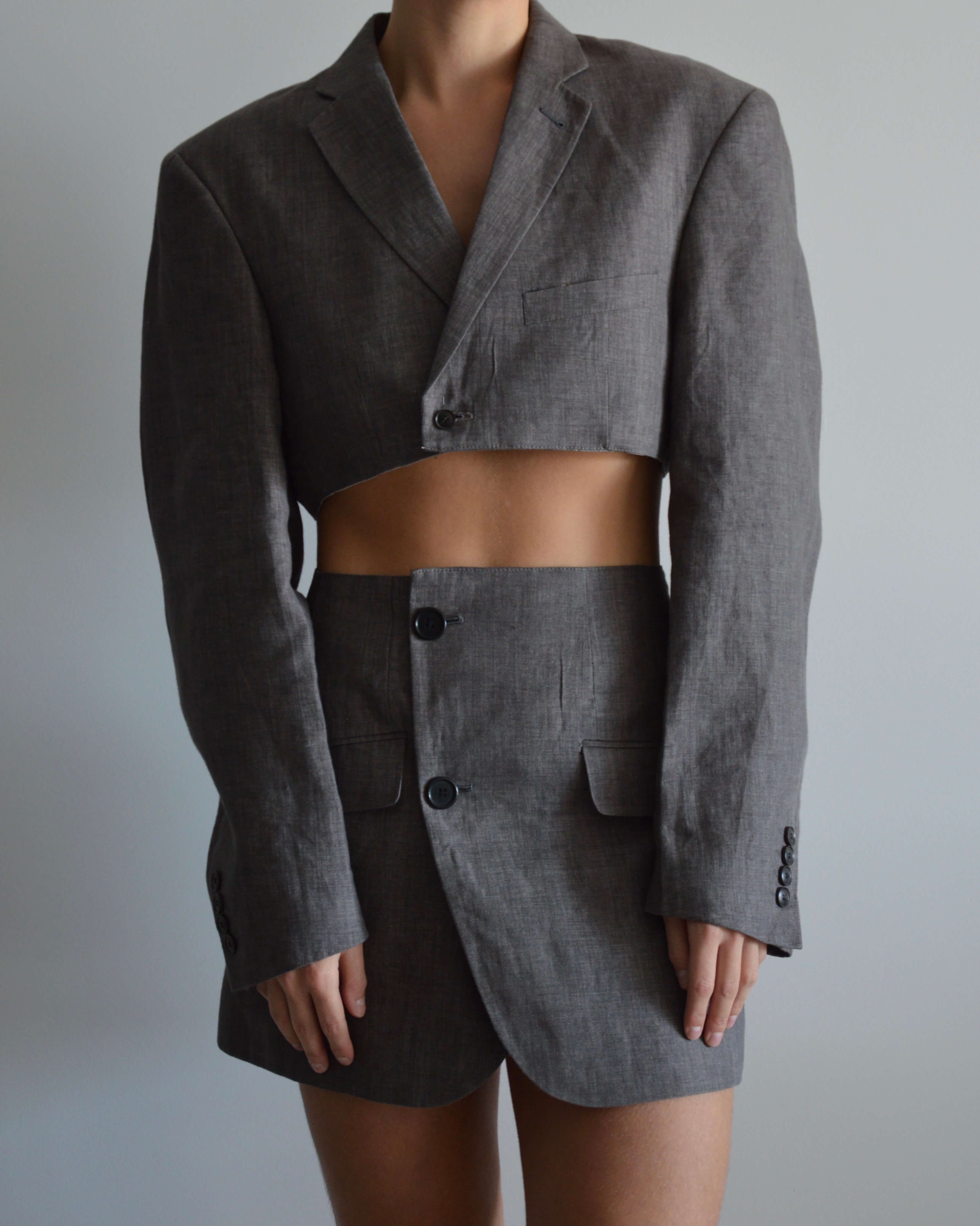 Vegan Blaset - Linen Aubergine (S/M)