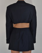 Blaset with vest - navy (S/M)