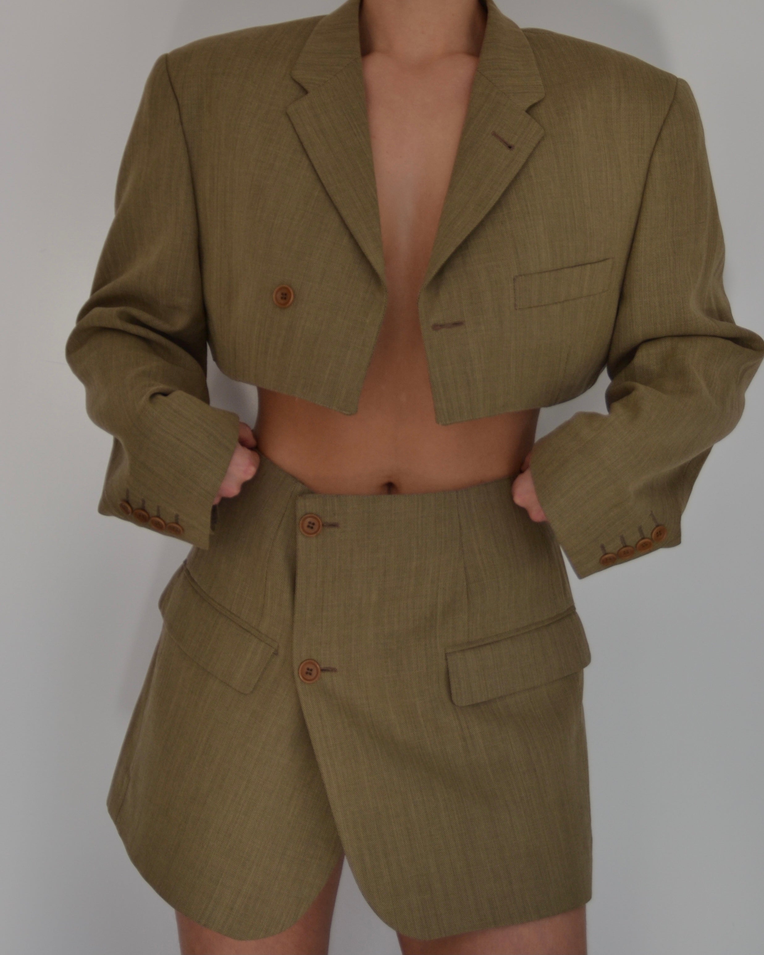 Ensemble gilet et veste - or (S/M)