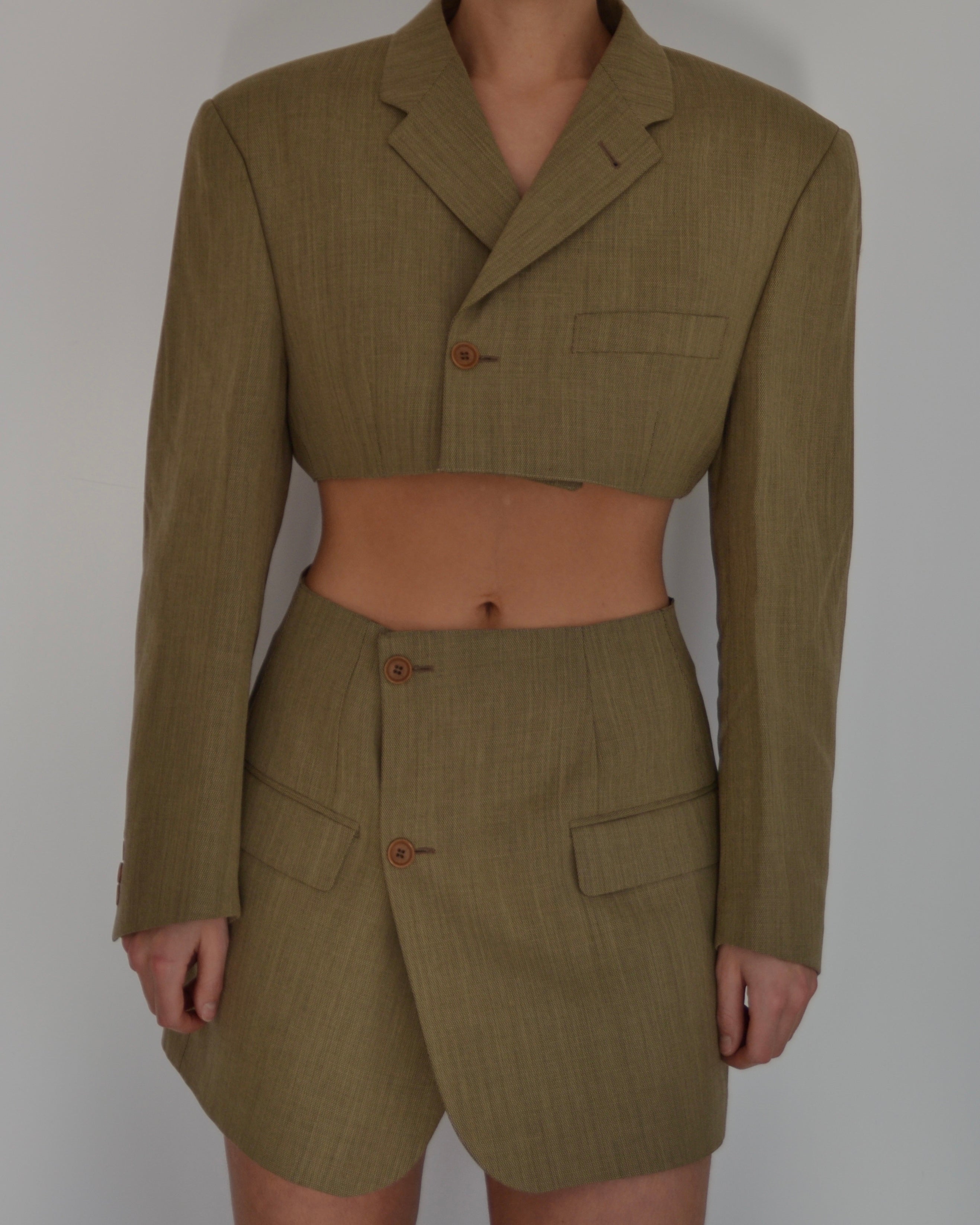 Ensemble gilet et veste - or (S/M)