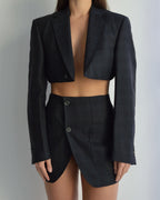 Blaset - Dark Blue Plaid (XS/S)