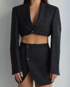 Blaset - Dark Blue Plaid (XS/S)