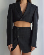 Blaset - Dark Blue Plaid (XS/S)