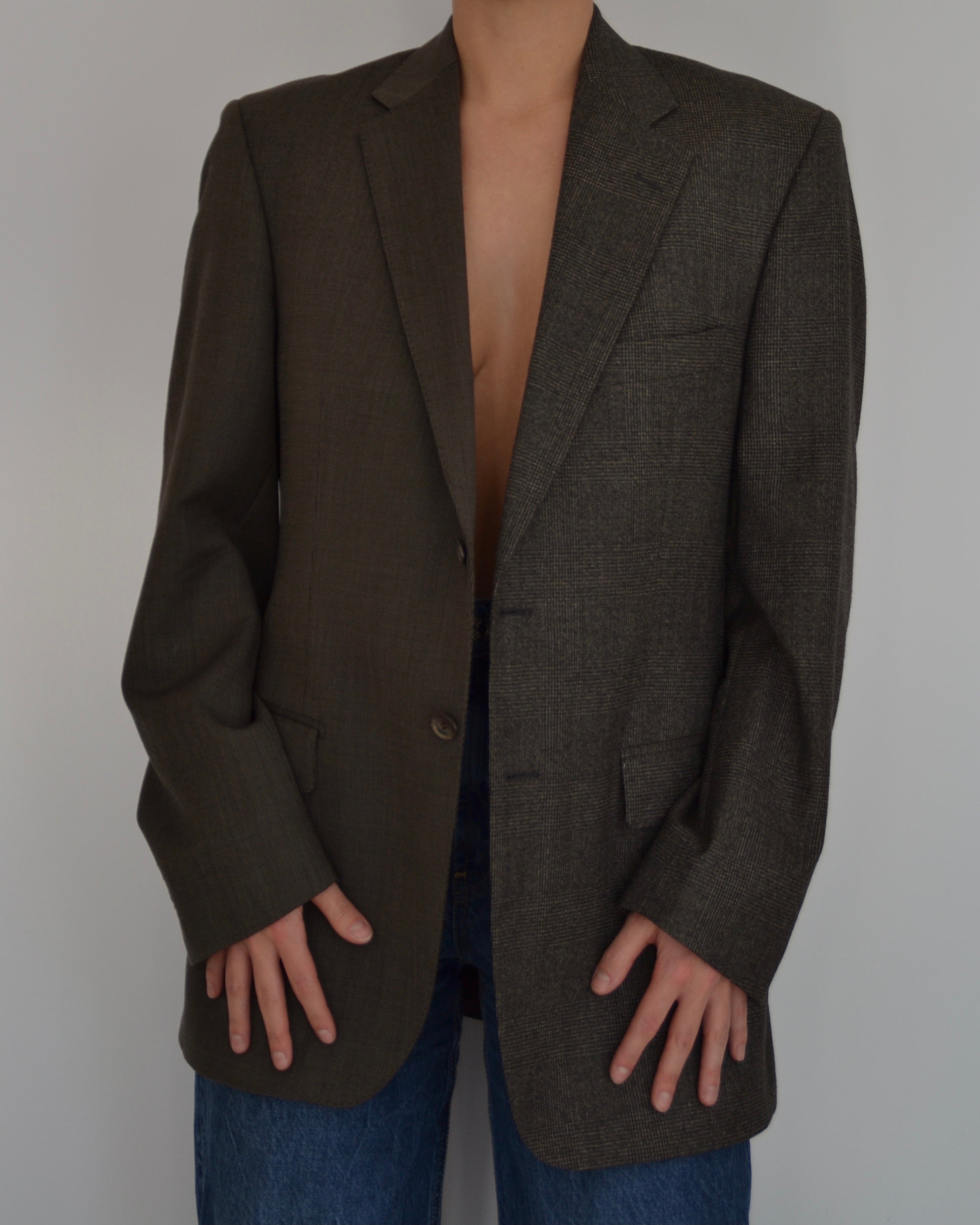 Blazer - duo cachemire chocolat (S/L)