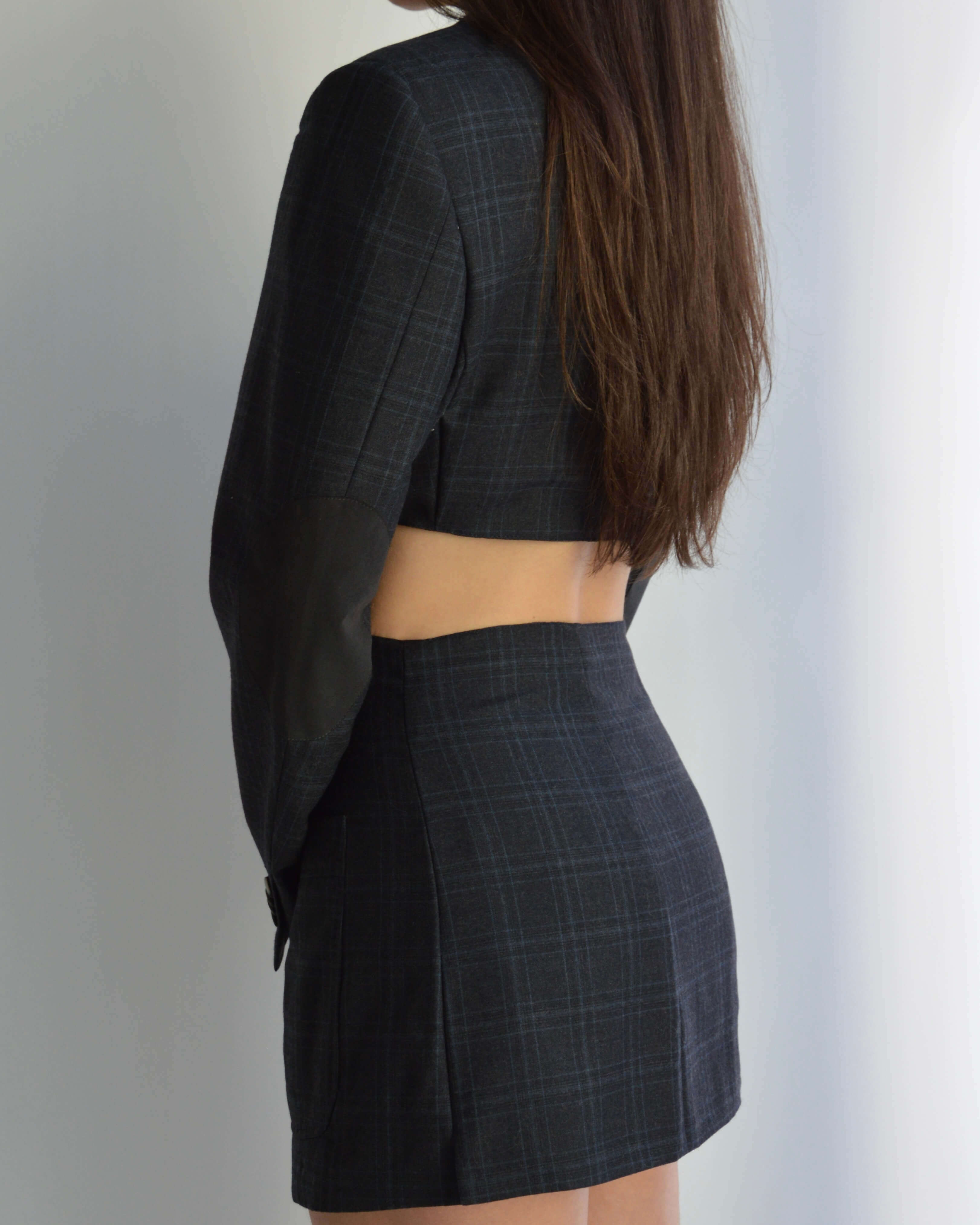 Blaset - Dark Blue Plaid (XS/S)