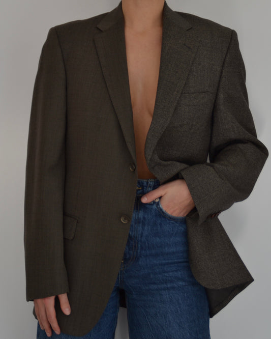 Blazer - chocolate cashmere duo (S/L)