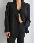 Suit - Double Breasted Black (S/M)