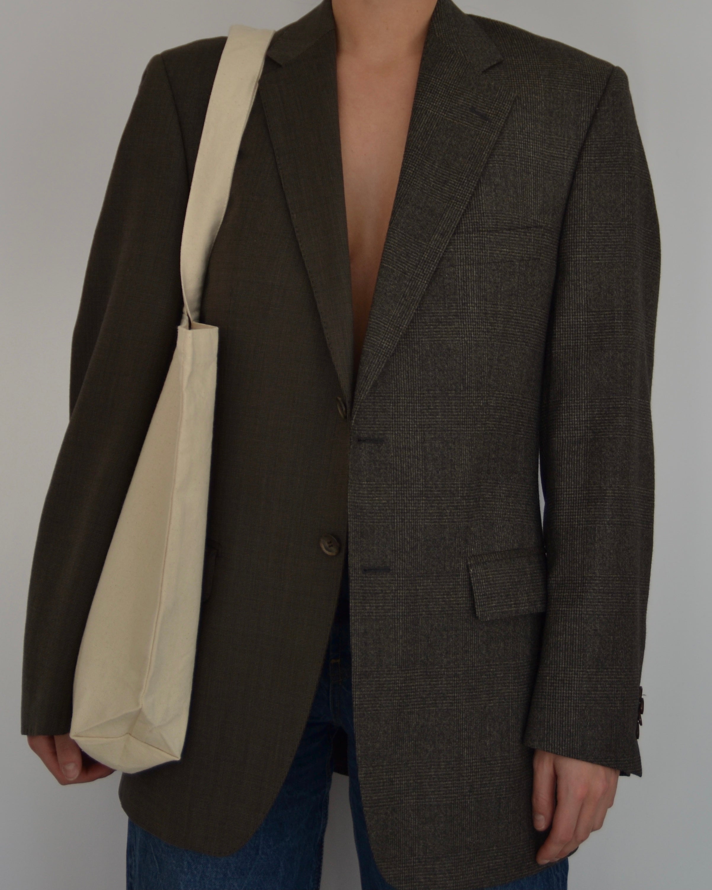 Blazer - duo cachemire chocolat (S/L)