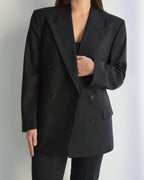 Suit - Double Breasted Black (S/M)