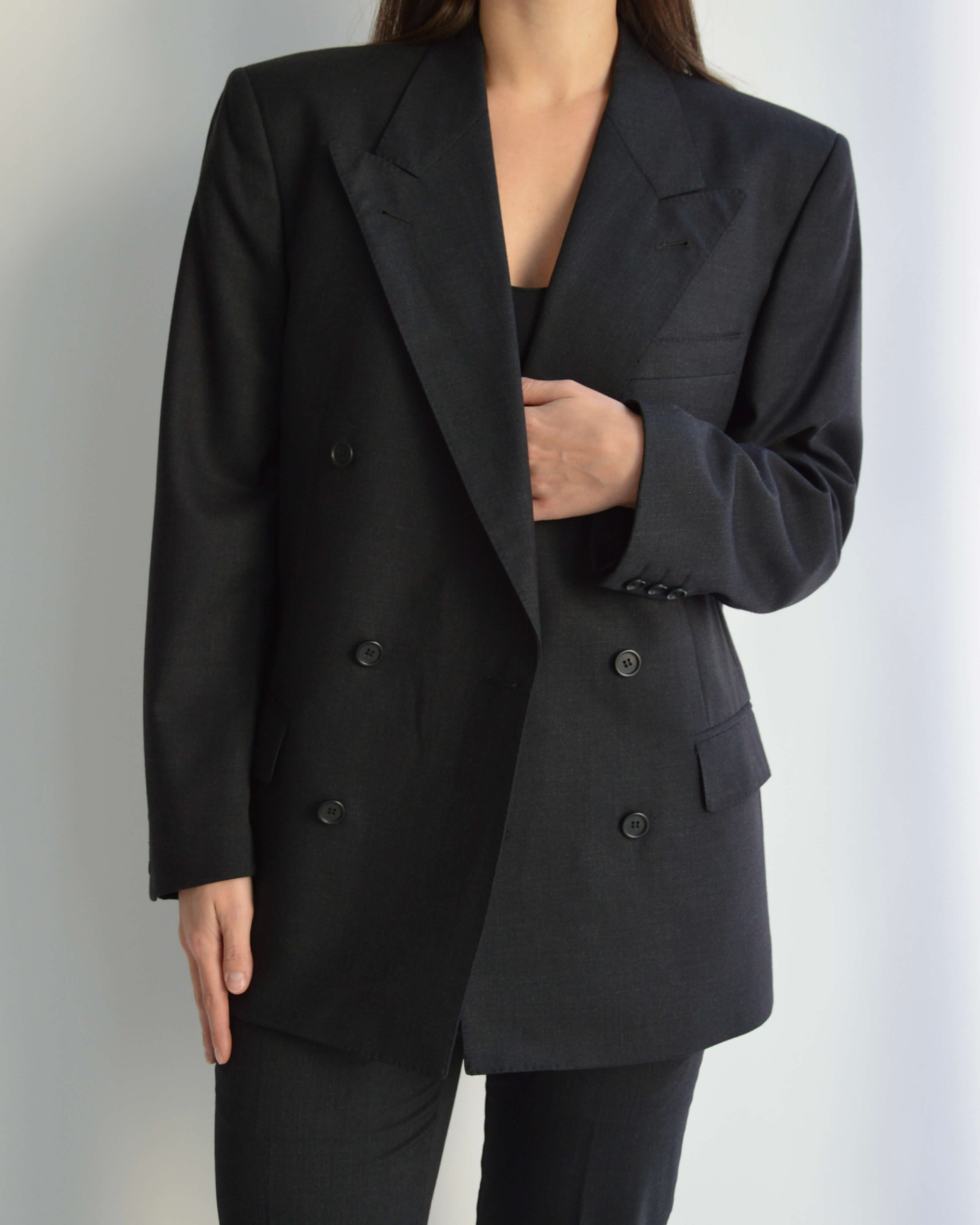 Suit - Double Breasted Black (S/M)