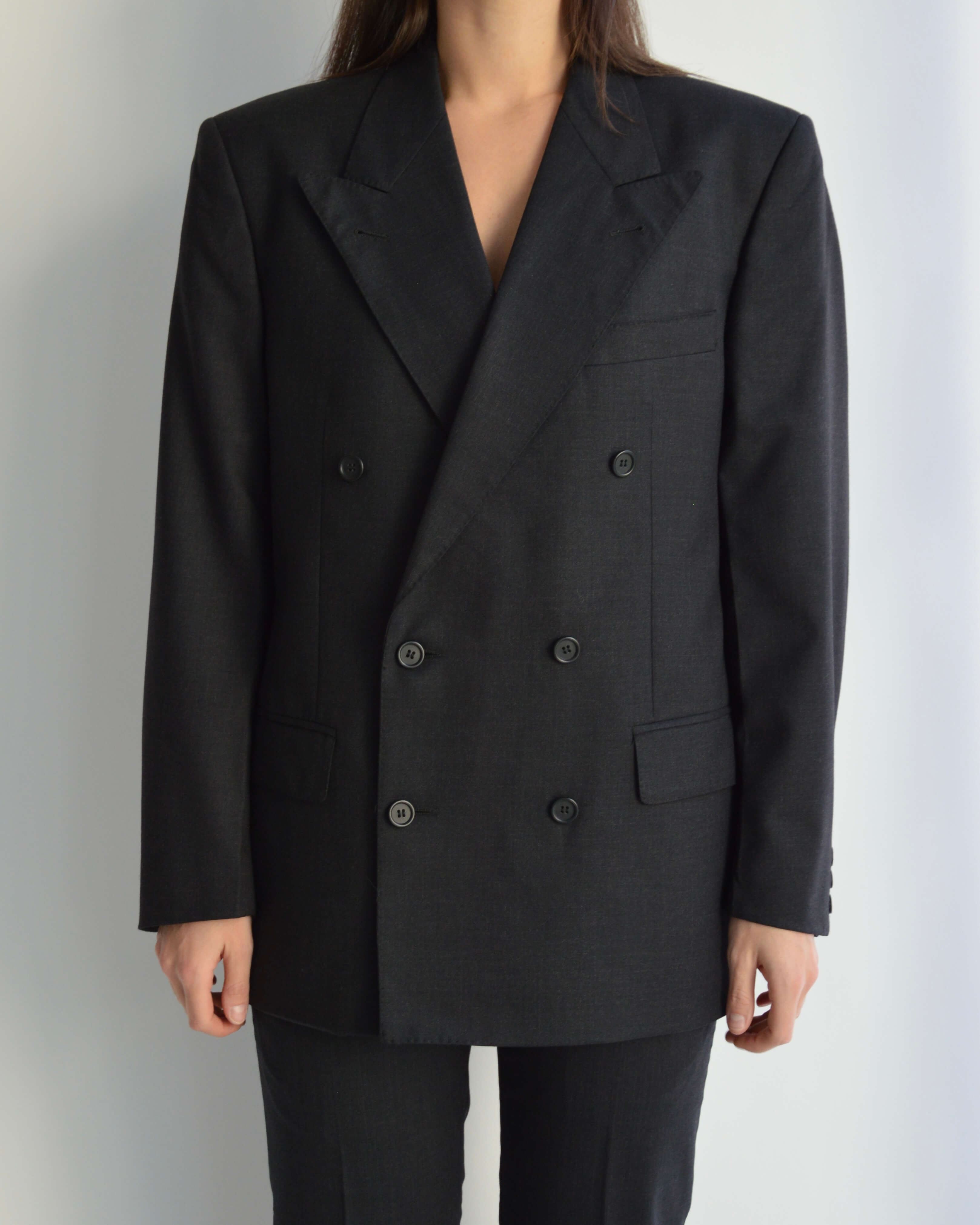 Suit - Double Breasted Black (S/M)