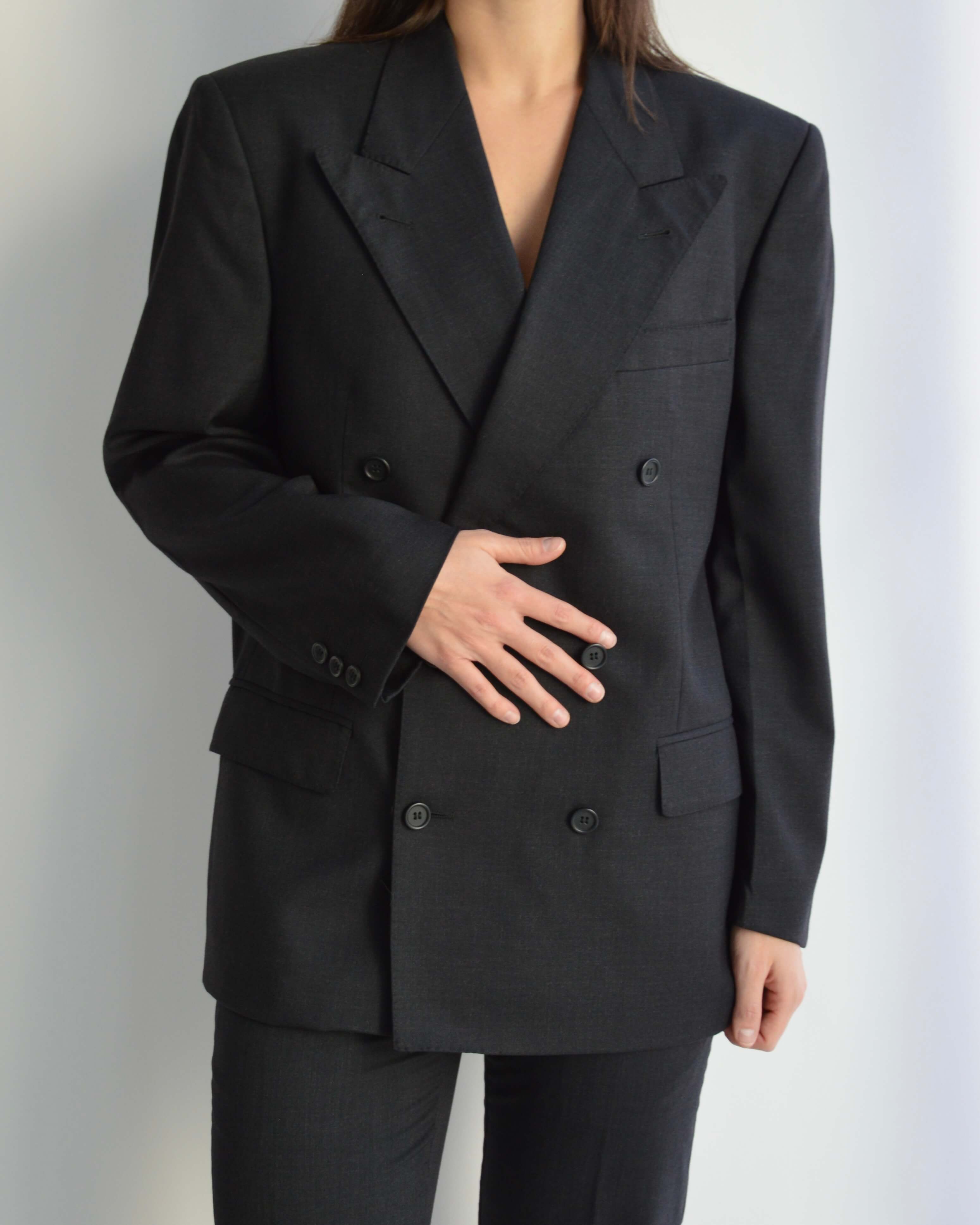 Suit - Double Breasted Black (S/M)