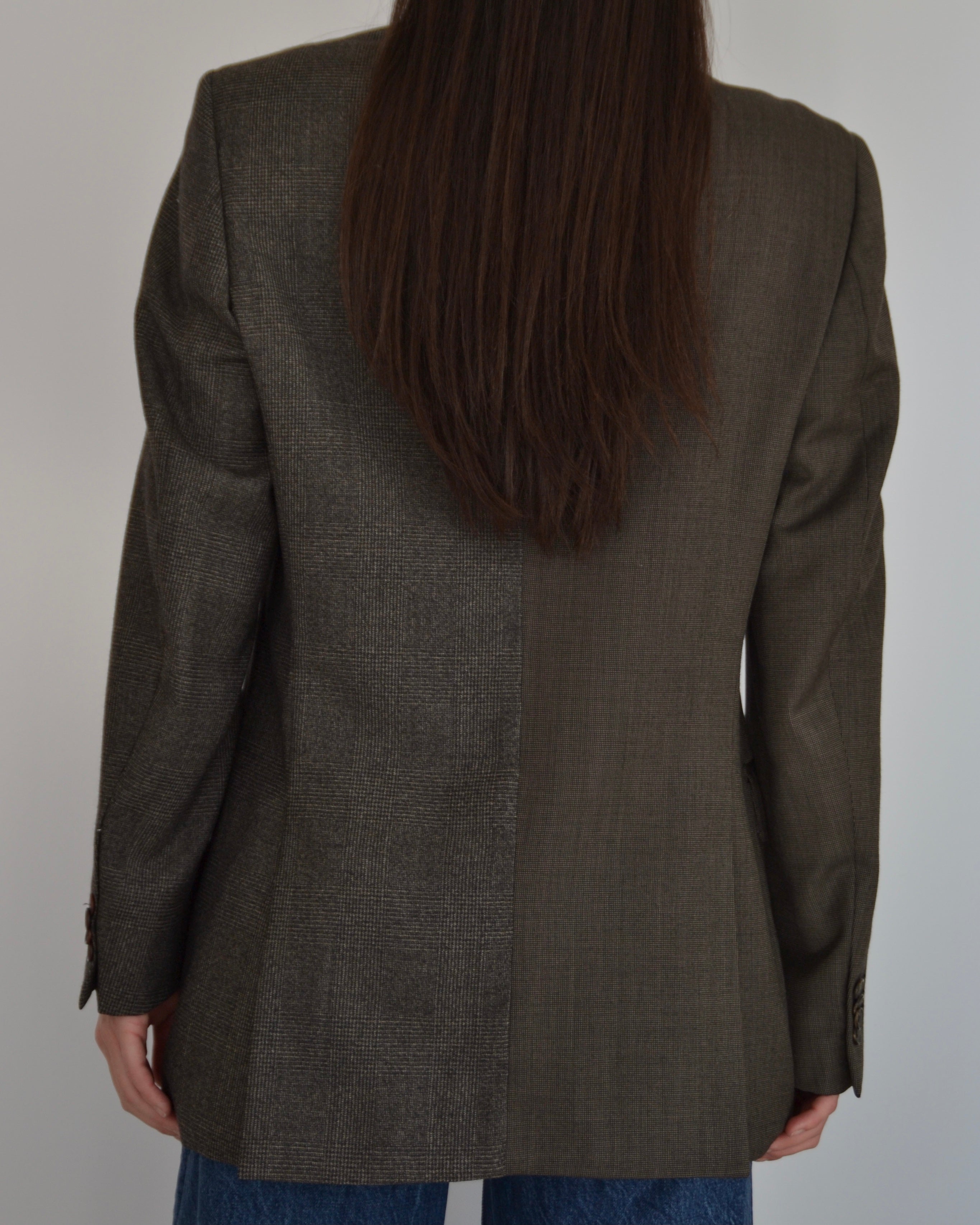 Blazer - chocolate cashmere duo (S/L)