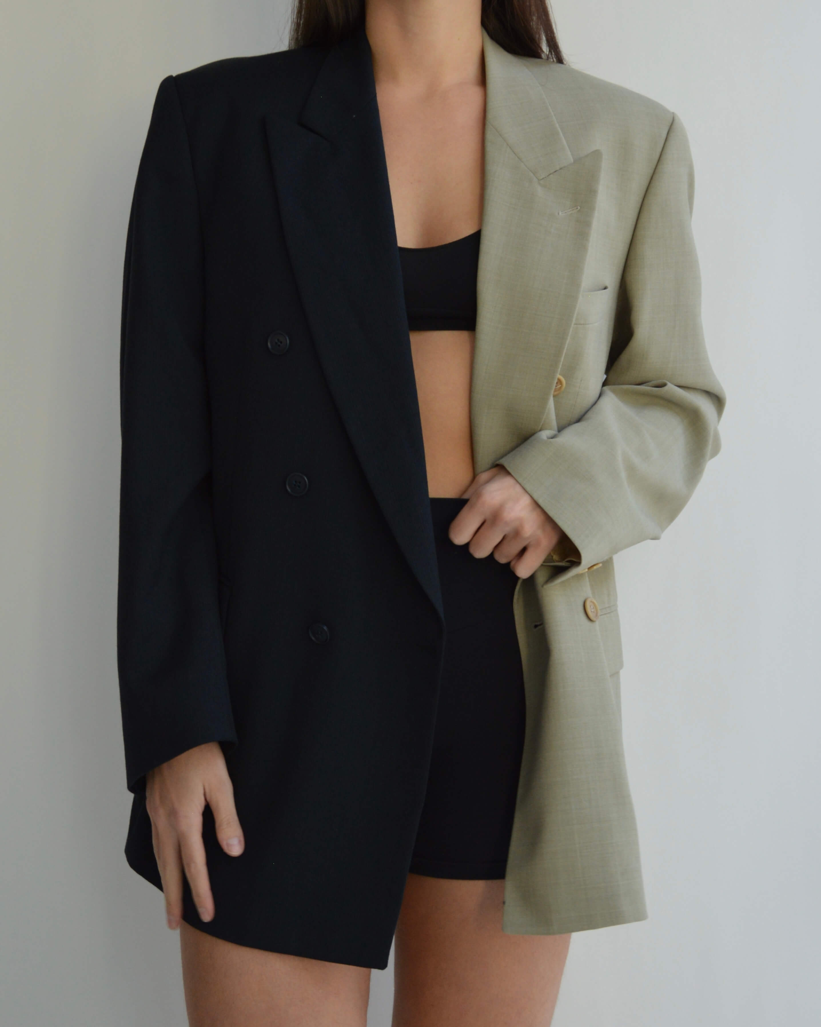 DUO Blazer - Double Breasted Perfect Contrast (S/L)