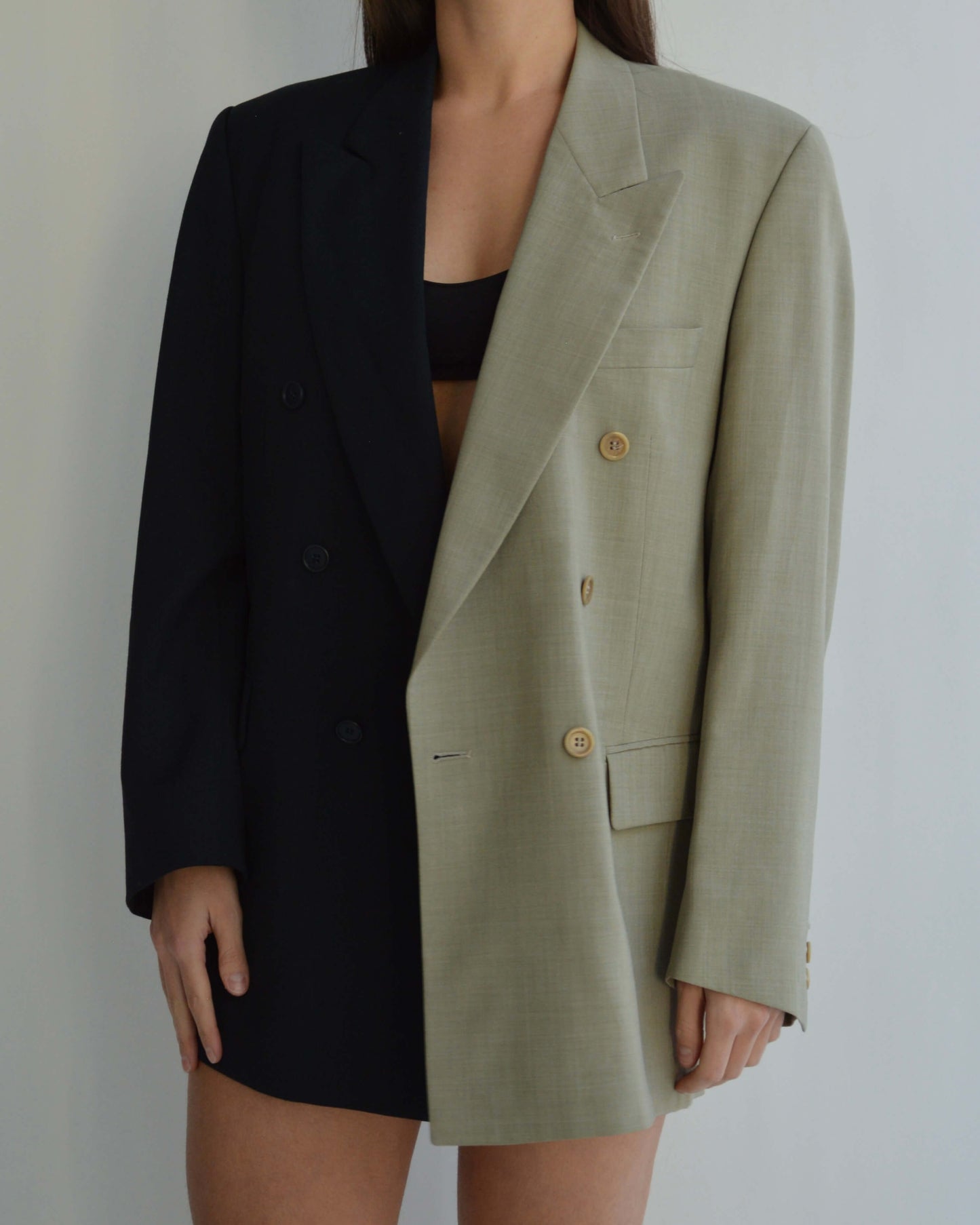 DUO Blazer - Double Breasted Perfect Contrast (S/L)