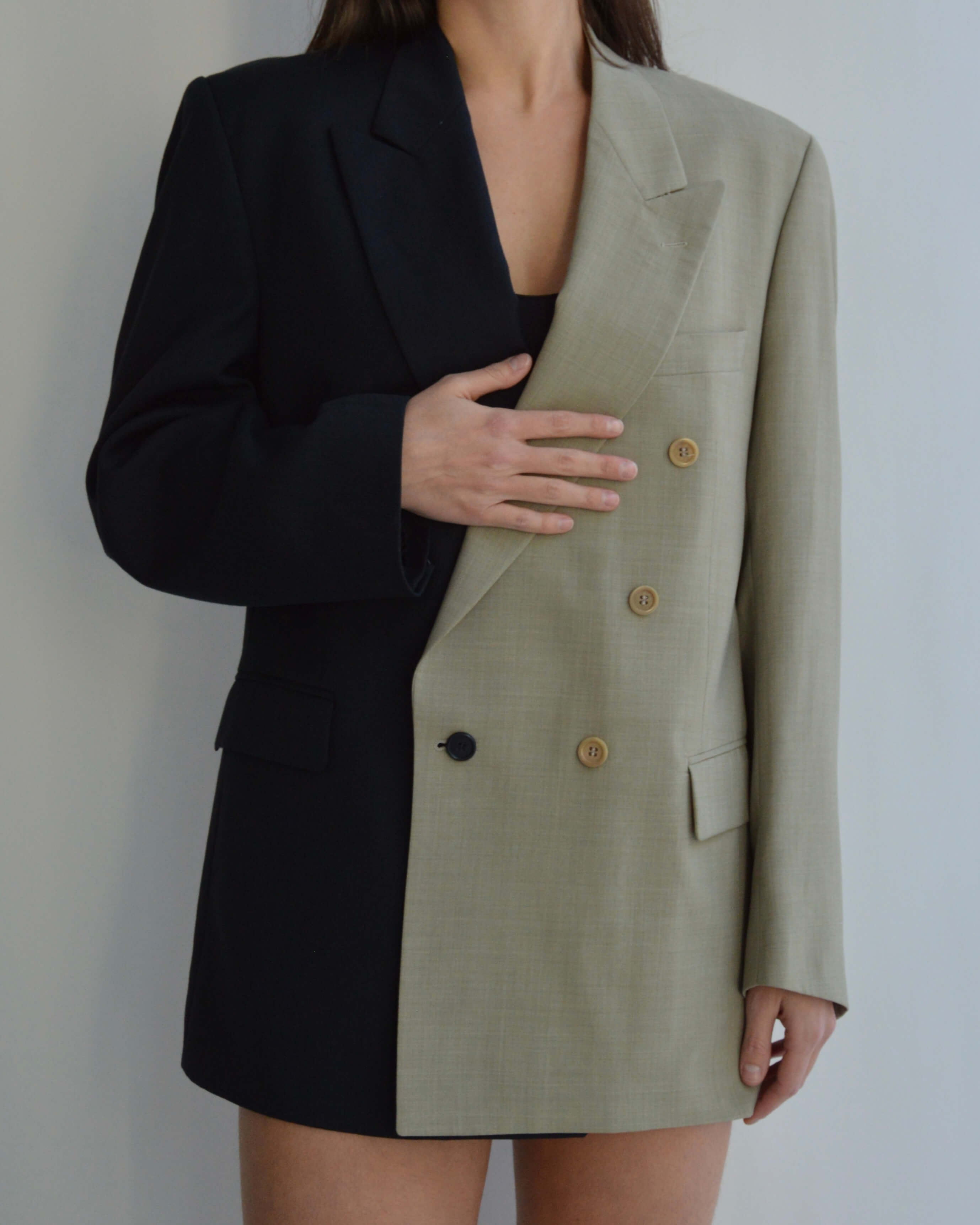 DUO Blazer - Double Breasted Perfect Contrast (S/L)