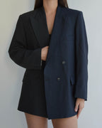 DUO Blazer - Double Breasted Gray Navy (S/L)