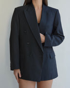 DUO Blazer - Double Breasted Gray Navy (S/L)