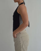 Halter Vest - Navy Golden Lining (XS/M)