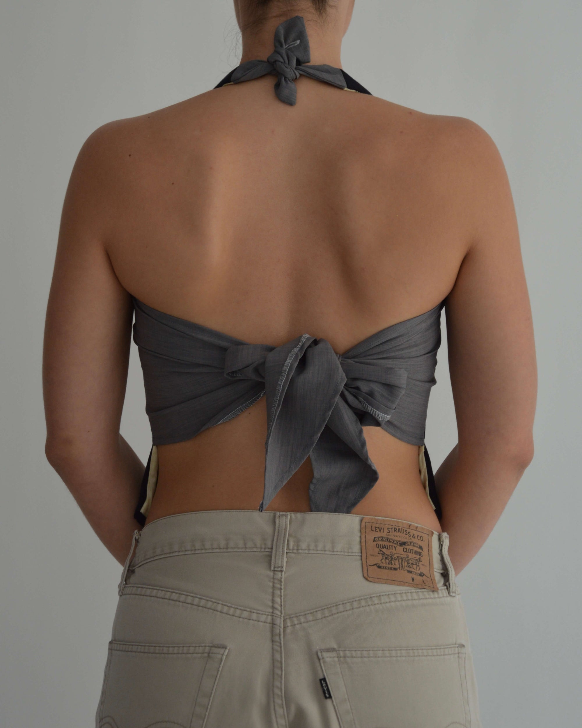 Halter Vest - Navy Golden Lining (XS/M)