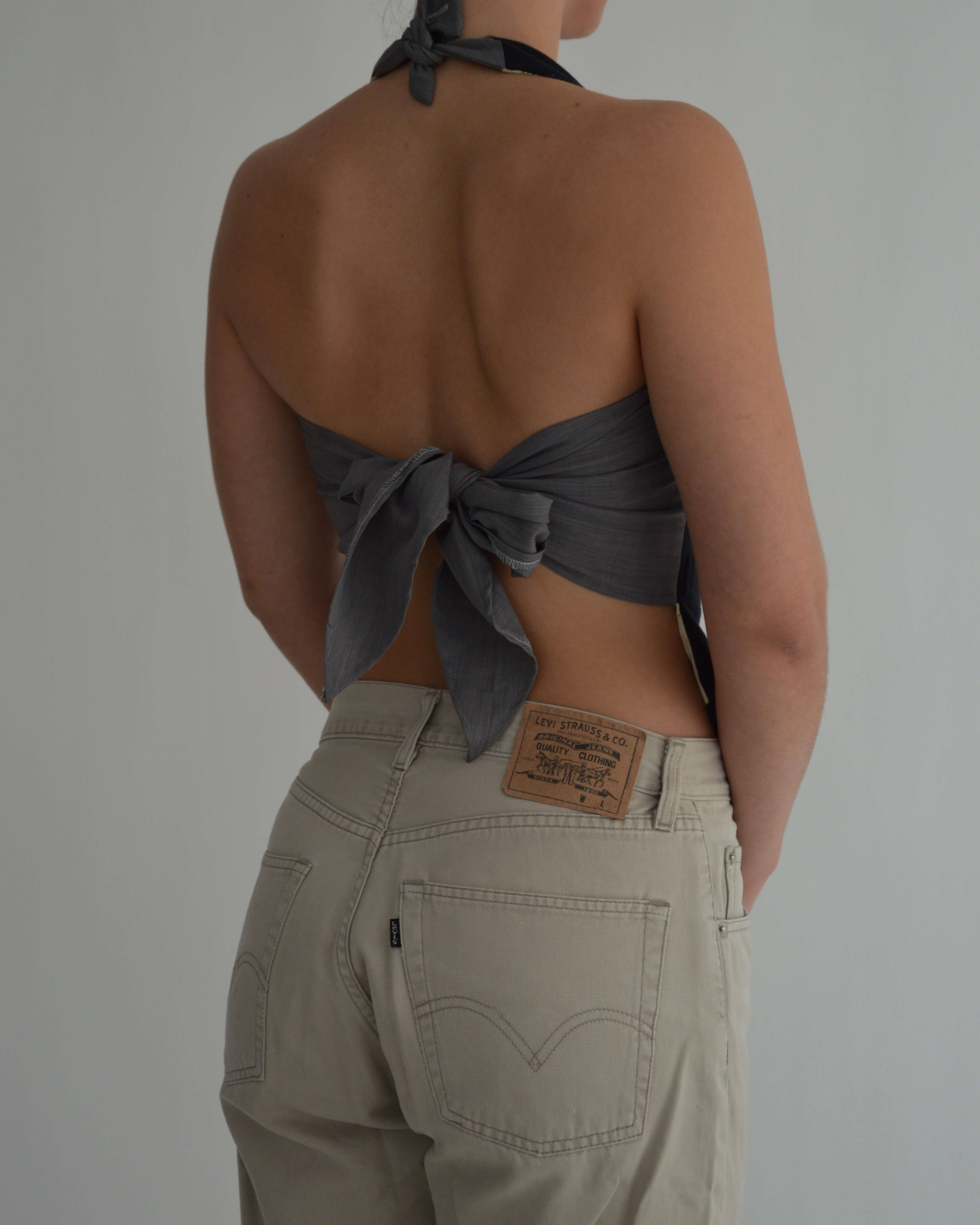 Halter Vest - Navy Golden Lining (XS/M)