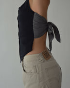 Halter Vest - Navy Golden Lining (XS/M)