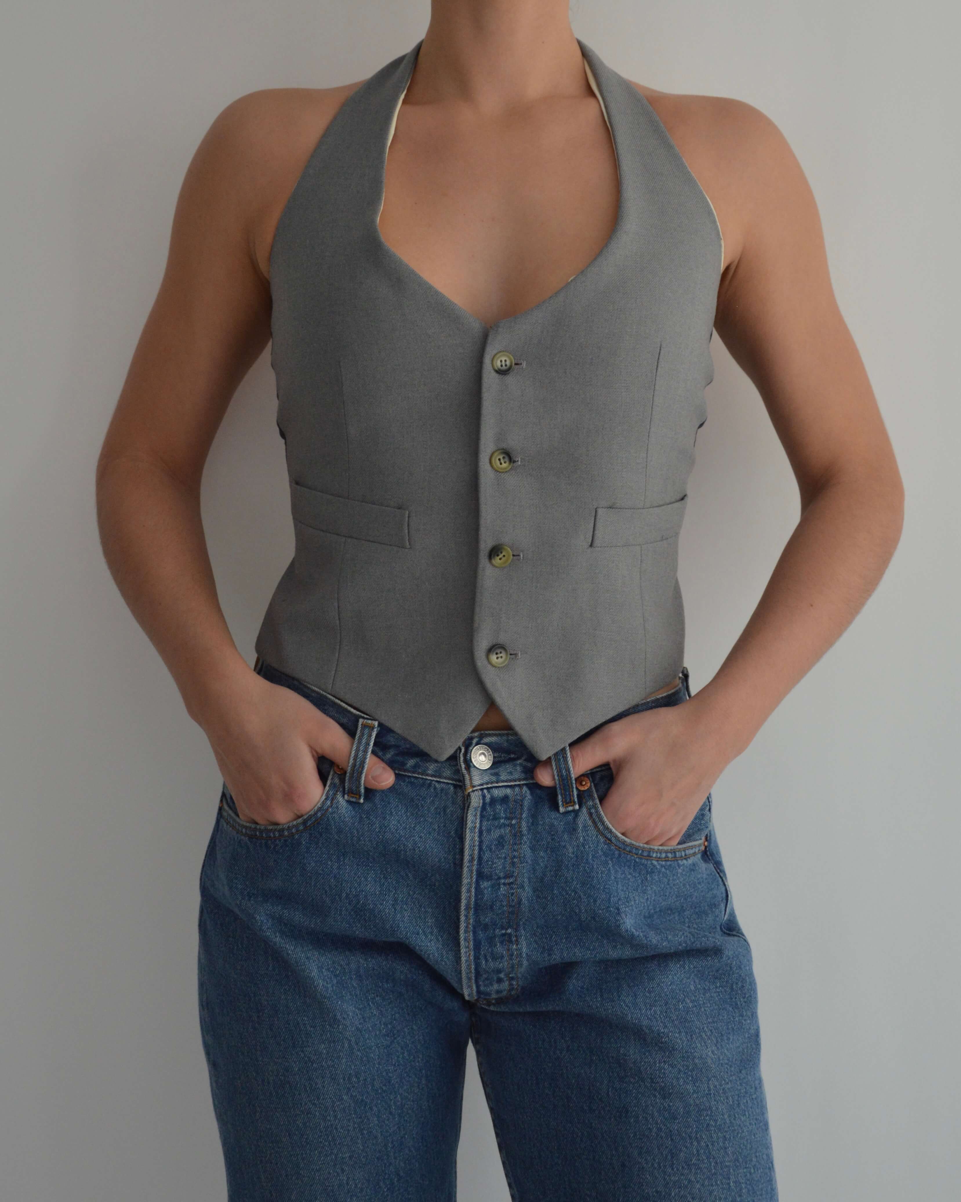 Waistcoat - Light Denim Contrast (XS/L)