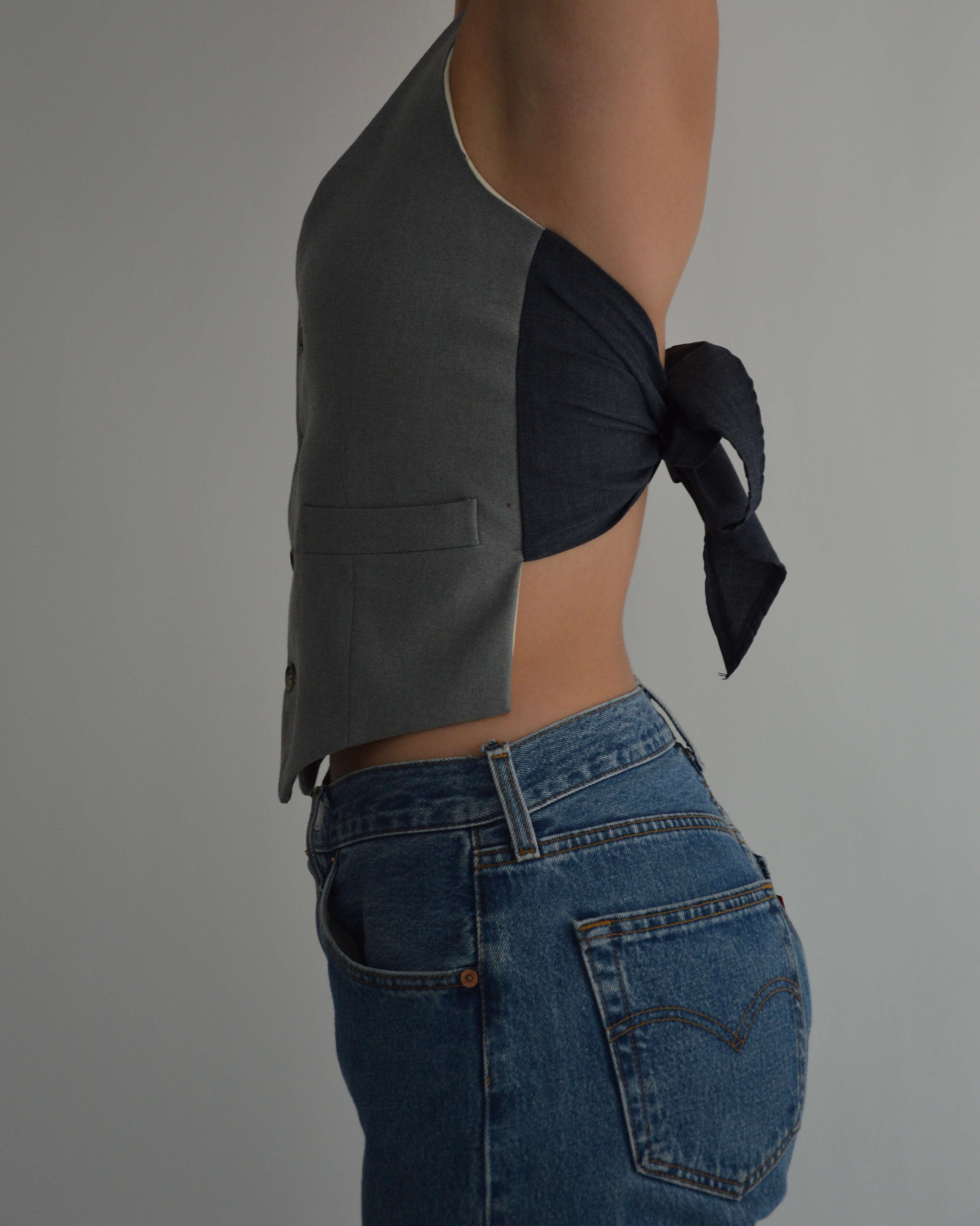 Waistcoat - Light Denim Contrast (XS/L)