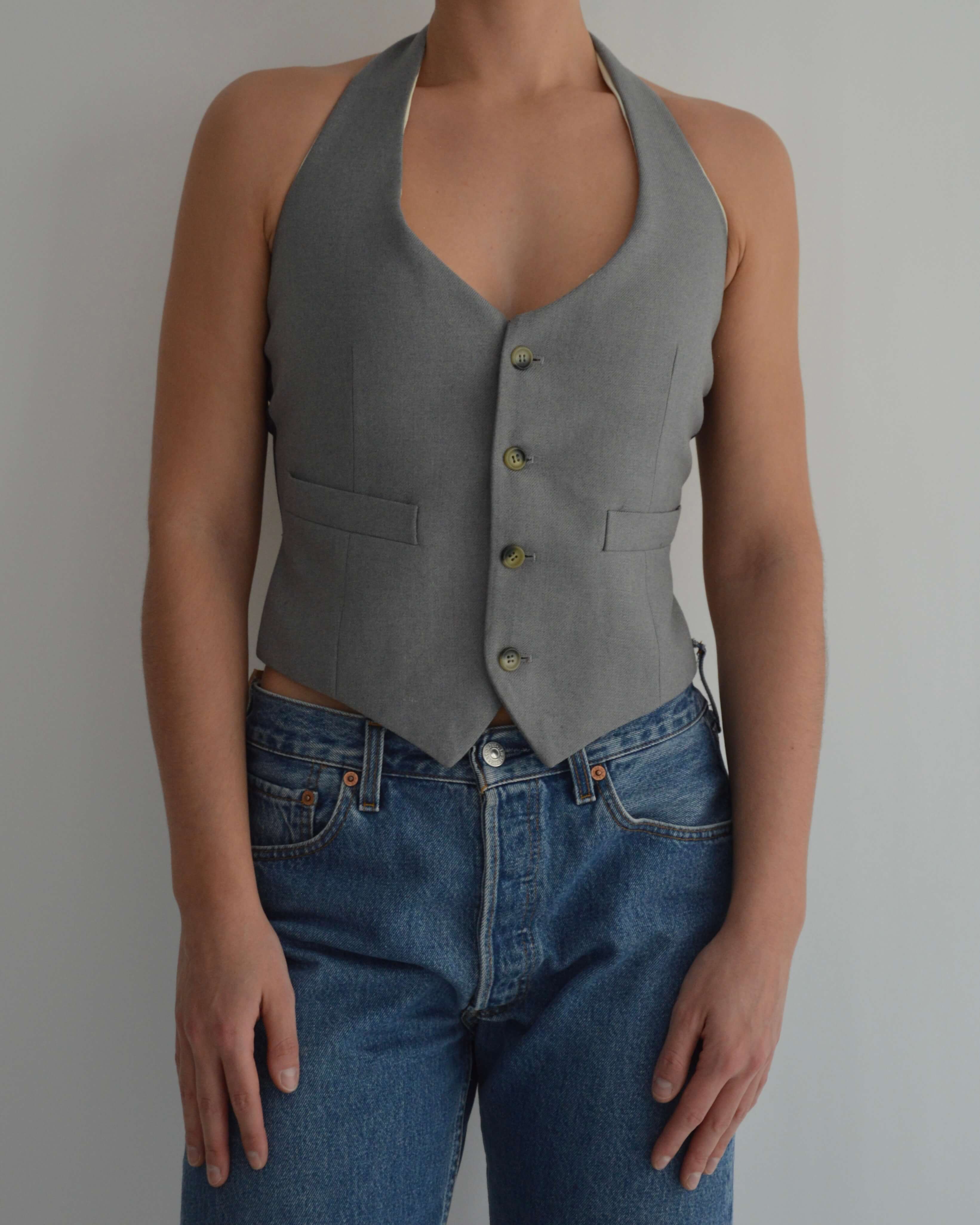 Waistcoat - Light Denim Contrast (XS/L)