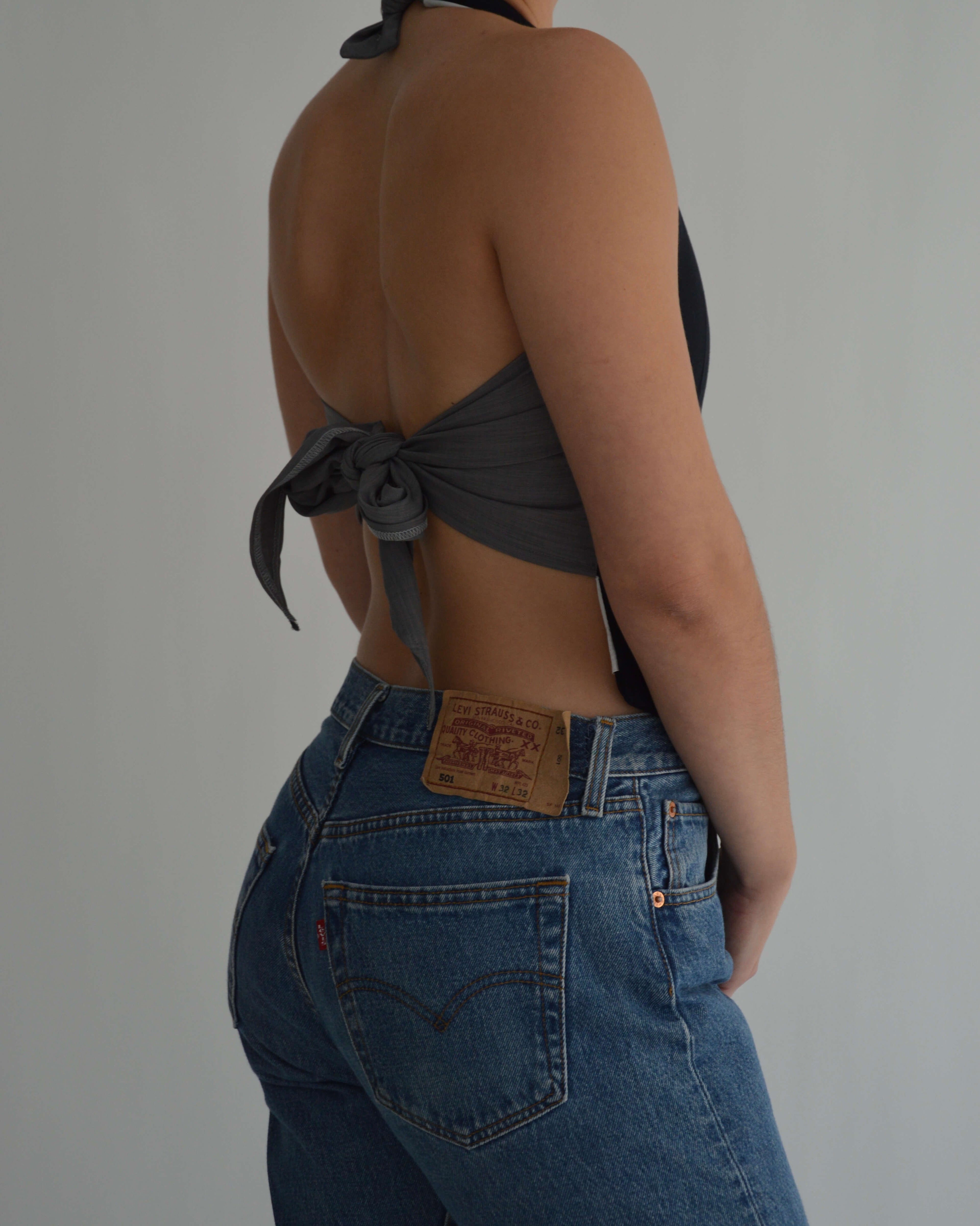 Halter Vest - Soft Navy (XS/L)