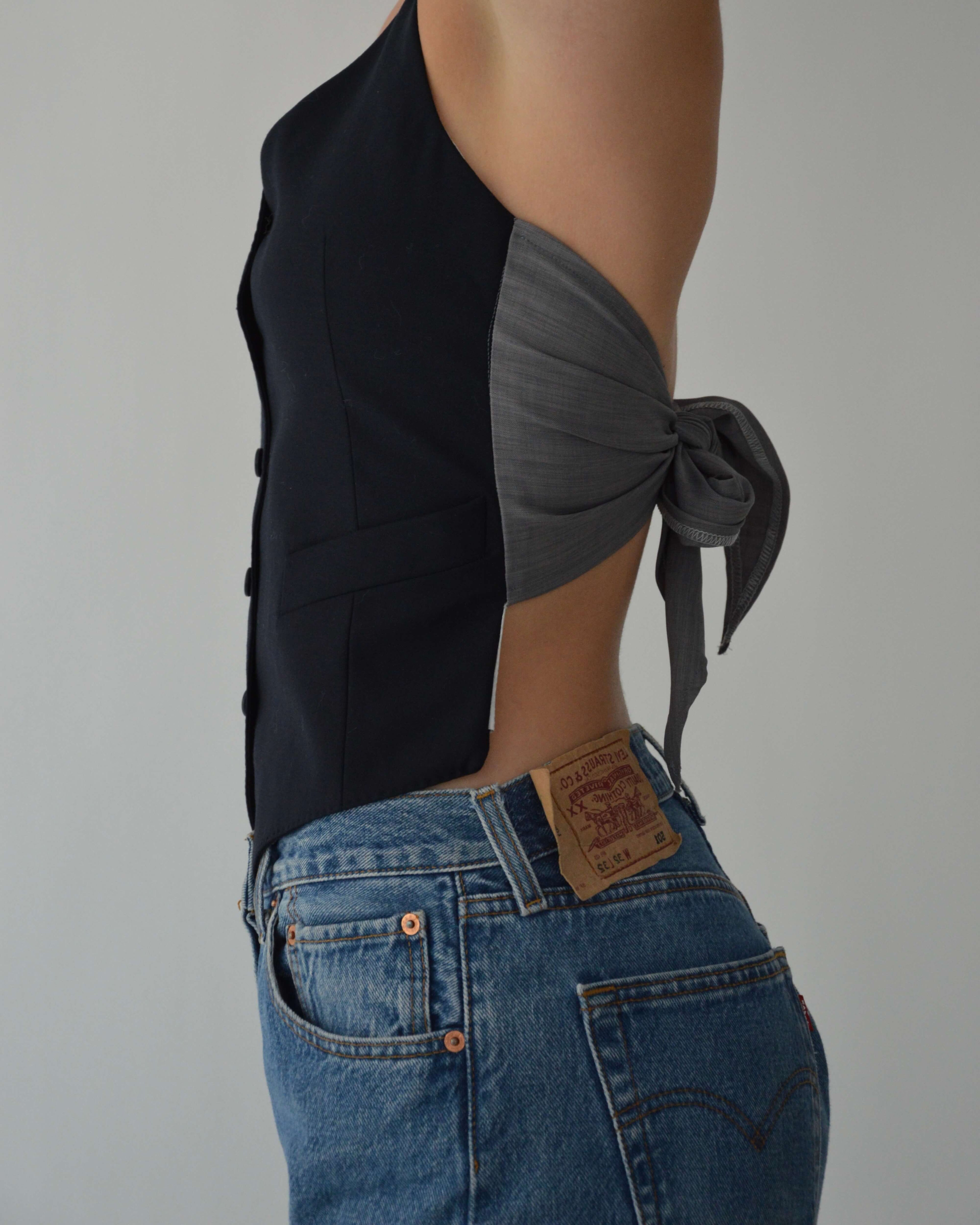 Halter Vest - Soft Navy (XS/L)