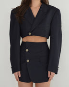 Blaset - Navy Oxford Buttons (M/L)