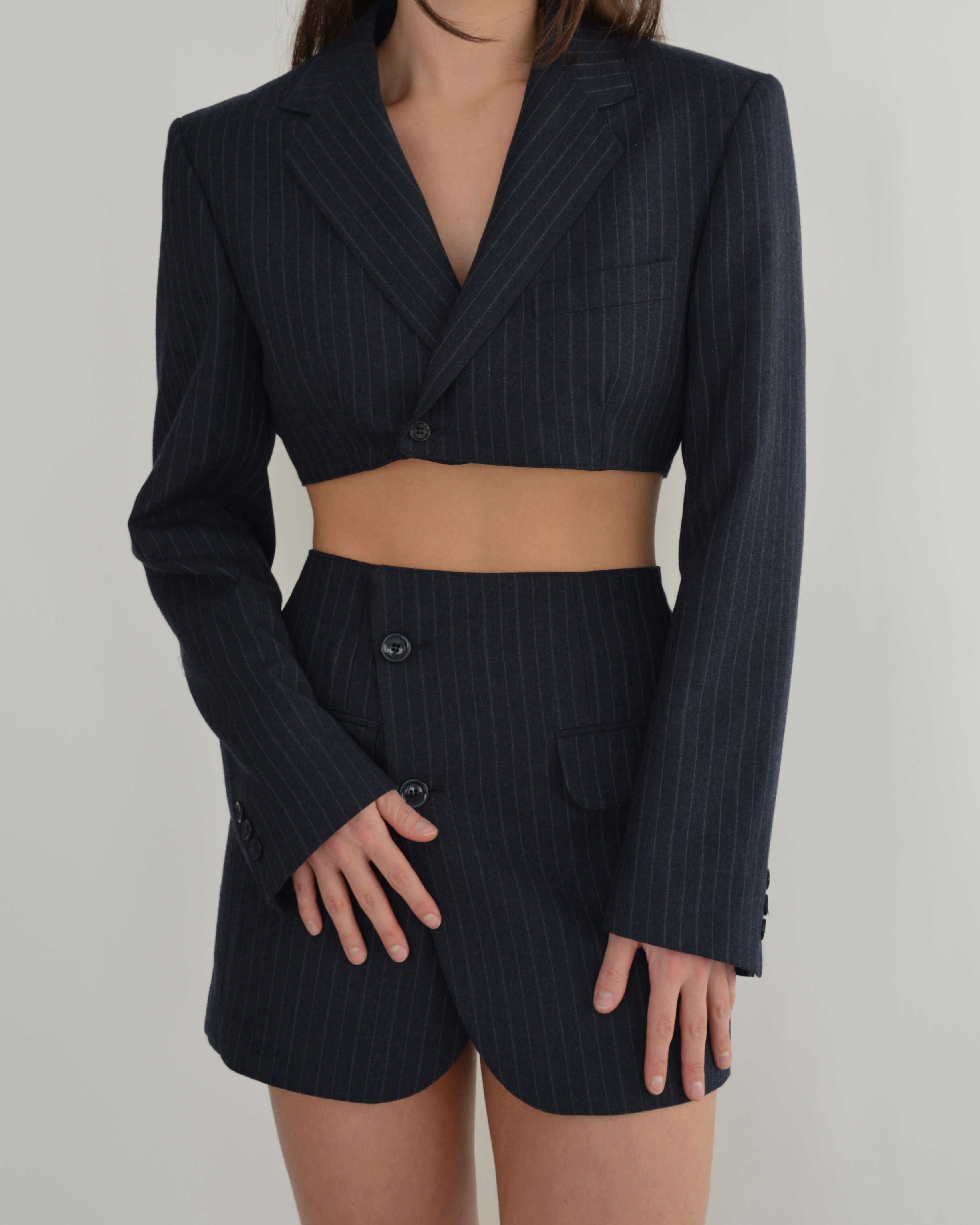 Blaset - Bleu marine à rayures épaisses (XS/S)