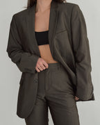 Traje vegano - Marrón brillante (talla S/M)