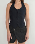Halter Vest - Soft Navy (XS/L)