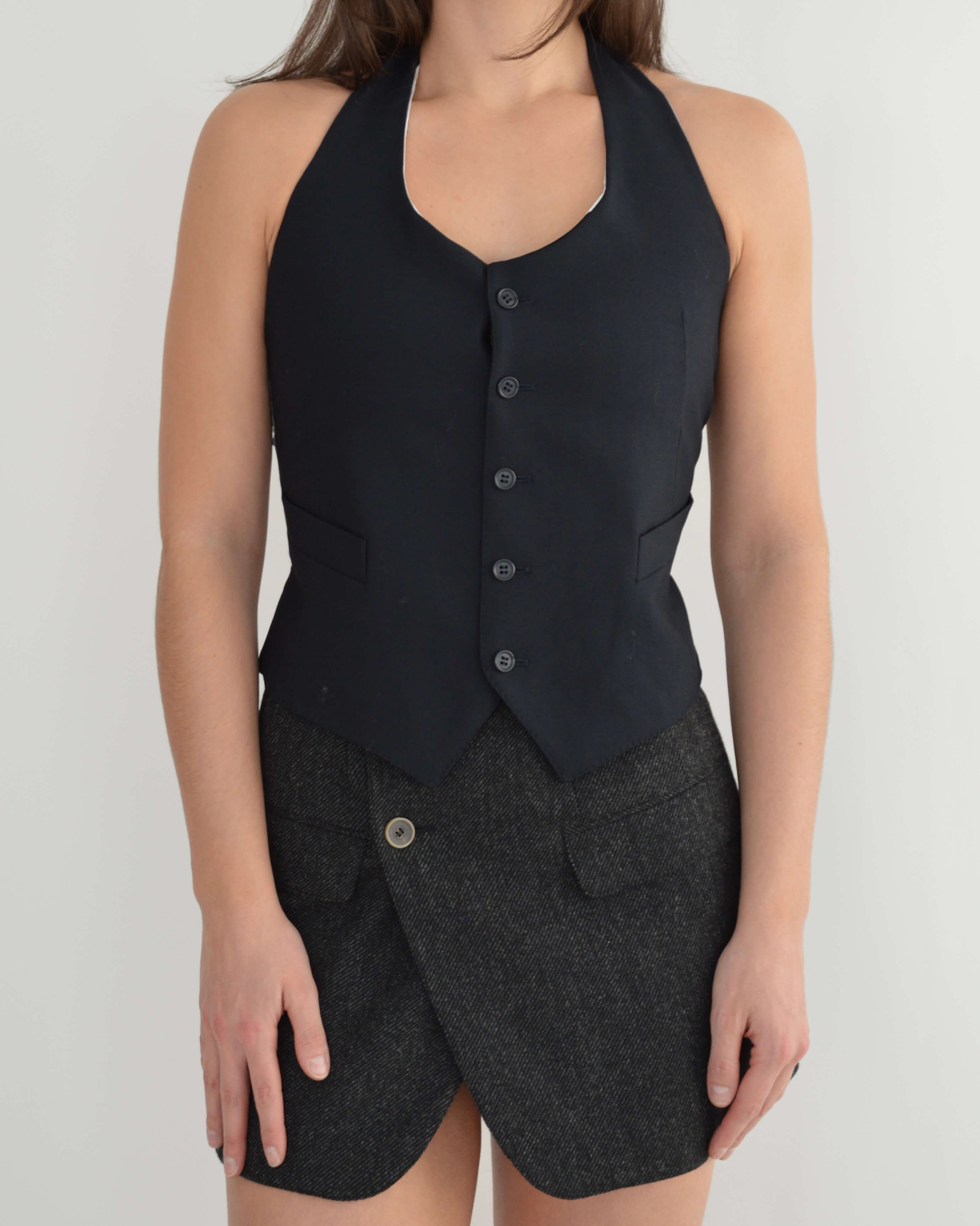 Halter Vest - Soft Navy (XS/L)