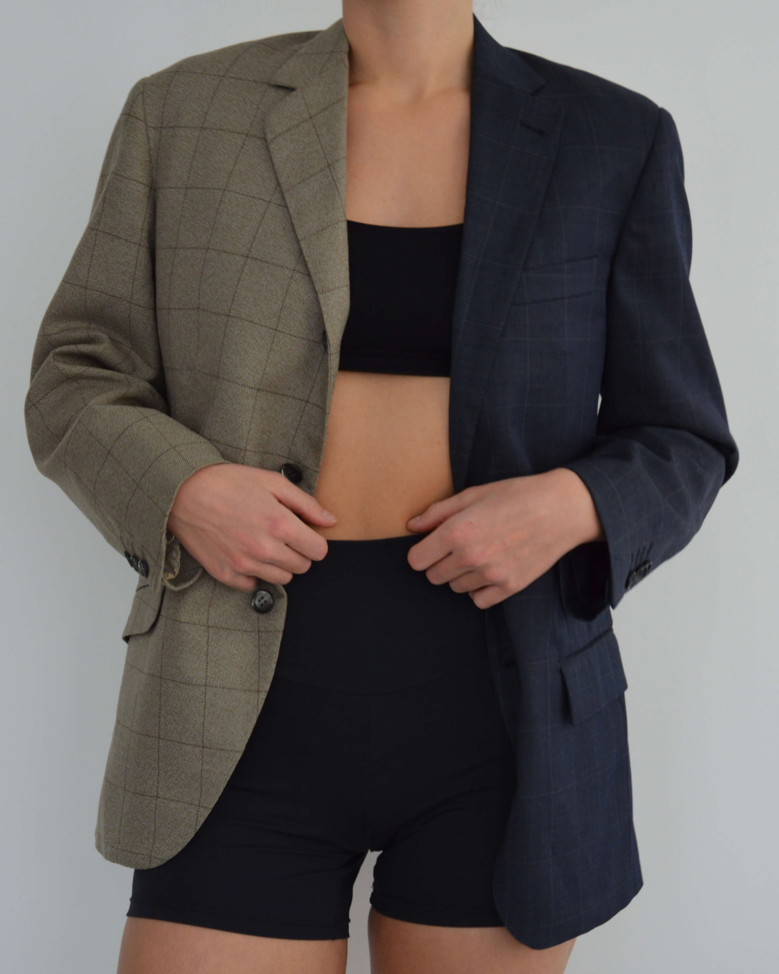 DUO Blazer - Navy Beige Contrast (XS/M)