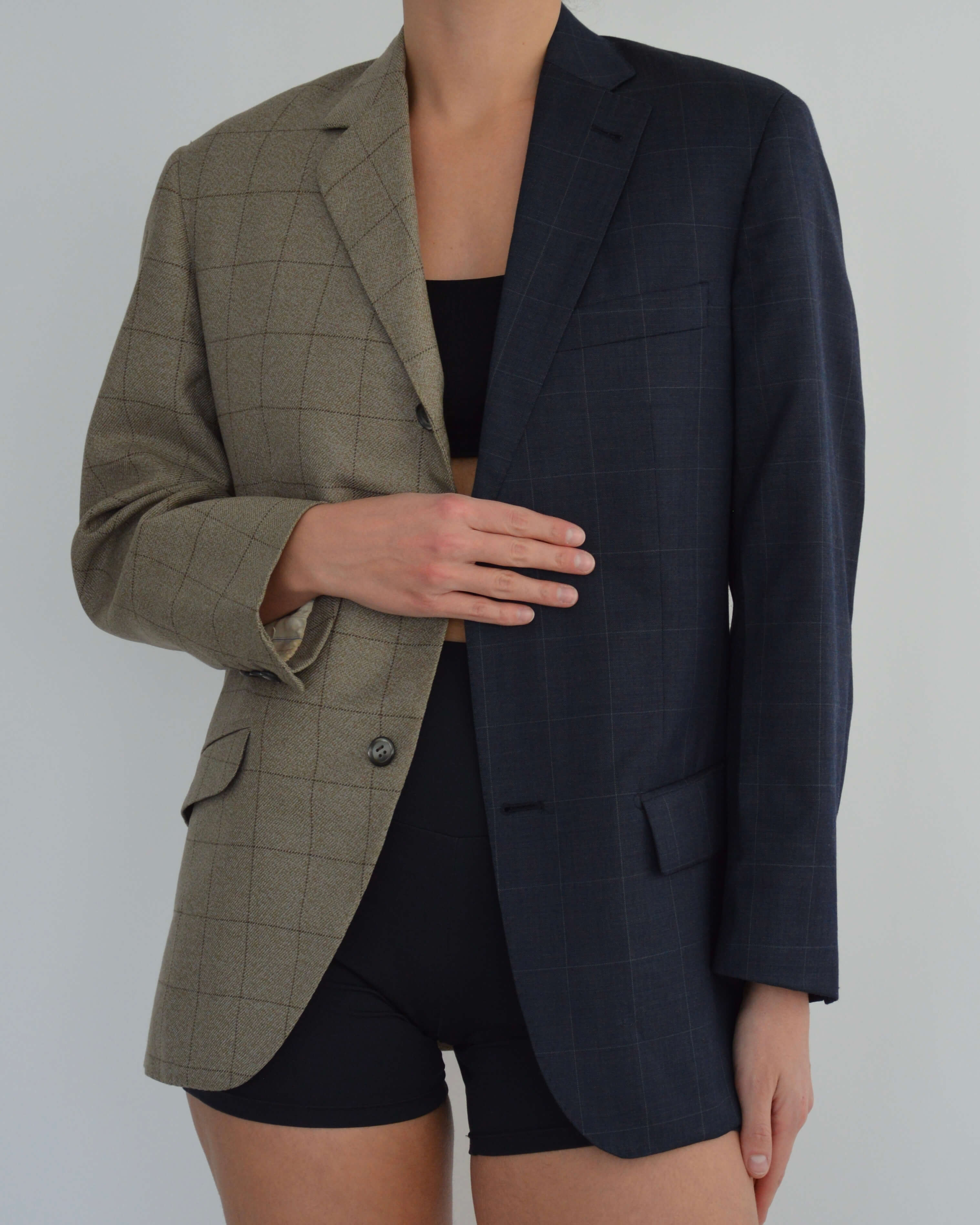DUO Blazer - Navy Beige Contrast (XS/M)