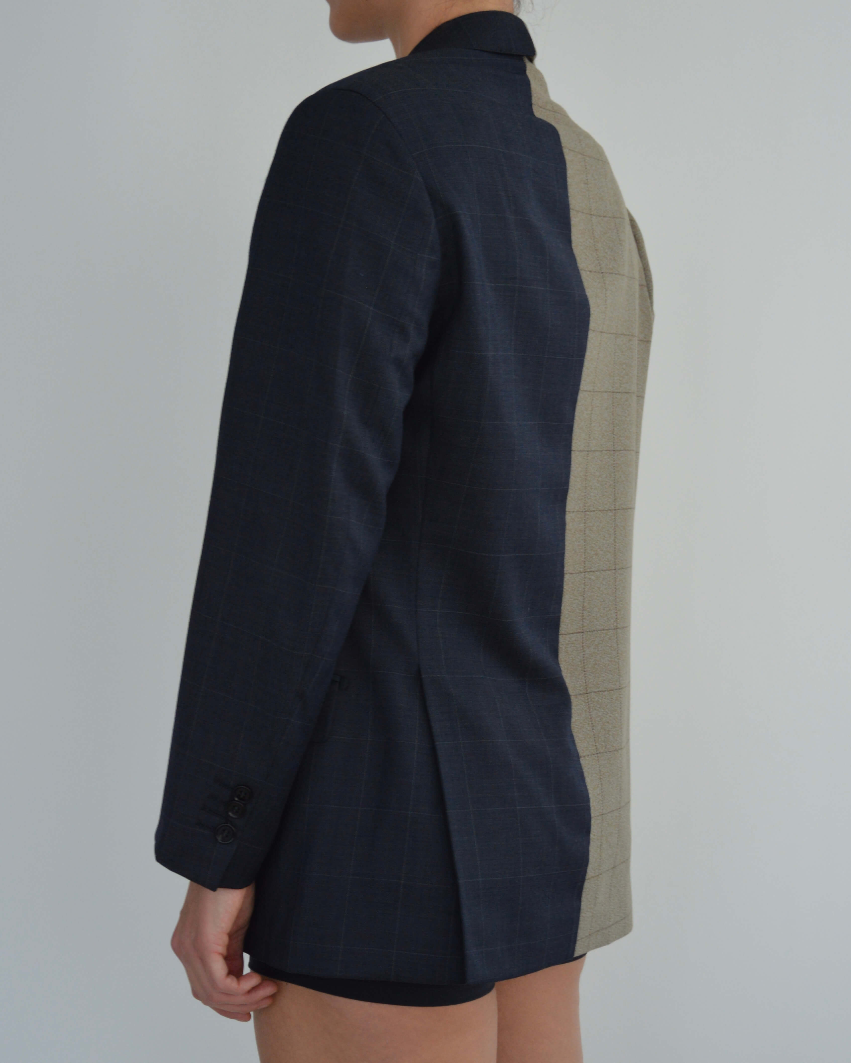 DUO Blazer - Navy Beige Contrast (XS/M)